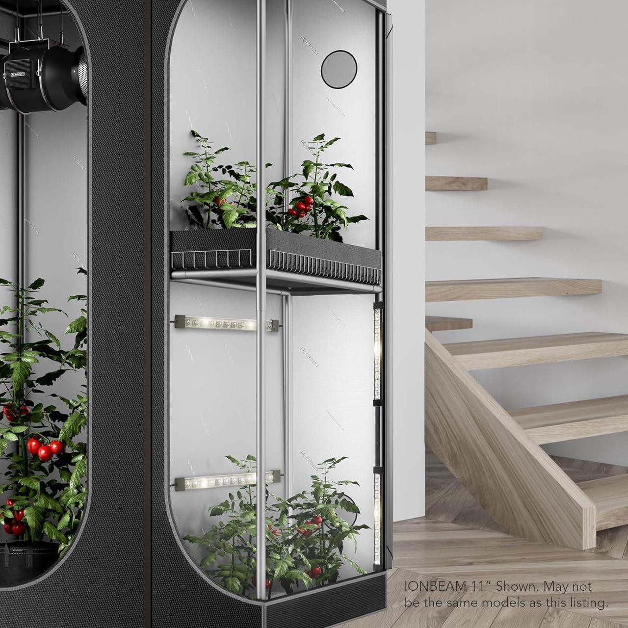 Alt view image 7 of 7 - AC Infinity IONBEAM S16, Full Spectrum LED Grow Light Bars 16, Deeper Penetration Samsung LM301H EVO Diodes and Digital Dimming Timer Controller, for Veg Bloom Indoor Plants, Grow Tents, Greenhouses