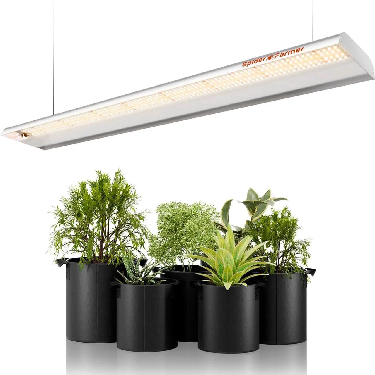 Main image of Spider Farmer 2024 New SF600 LED Grow Lights 2x4 ft Coverage Sunlike Full Spectrum Plant Growing Lamp for Indoor Plants Seeding Veg Flower Energy Saving & High Efficiency Grow Light 384 Diodes
