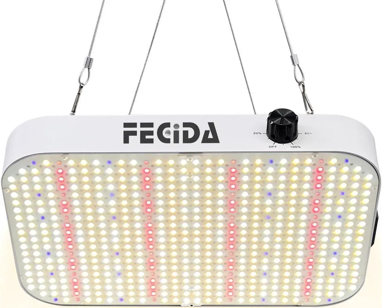 Main image of FECiDA 1000W LED Grow Light Dimmable, UV-IR Included Ideal Full Spectrum LED for Indoor Plants, 2023 Best 2x2 2x4 3x3, Daisy Chain Function & Quiet Build-in Fan