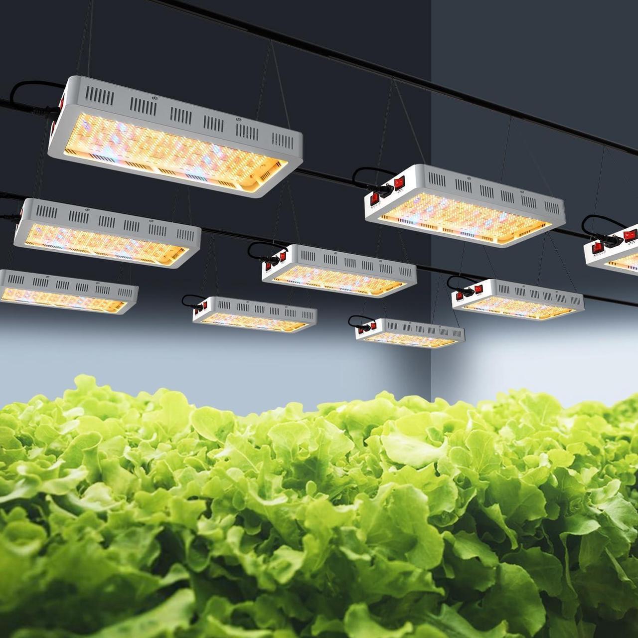 Alt view image 5 of 6 - P1500 Full Spectrum Led Grow Light Veg Bloom Daul Mode, Upgraded Daisy Chain LED Grow Lights for Indoor Plants, Plant Growing Lamps for Indoor Hydroponic,Best for2x2ft, 3x3ft Tent.