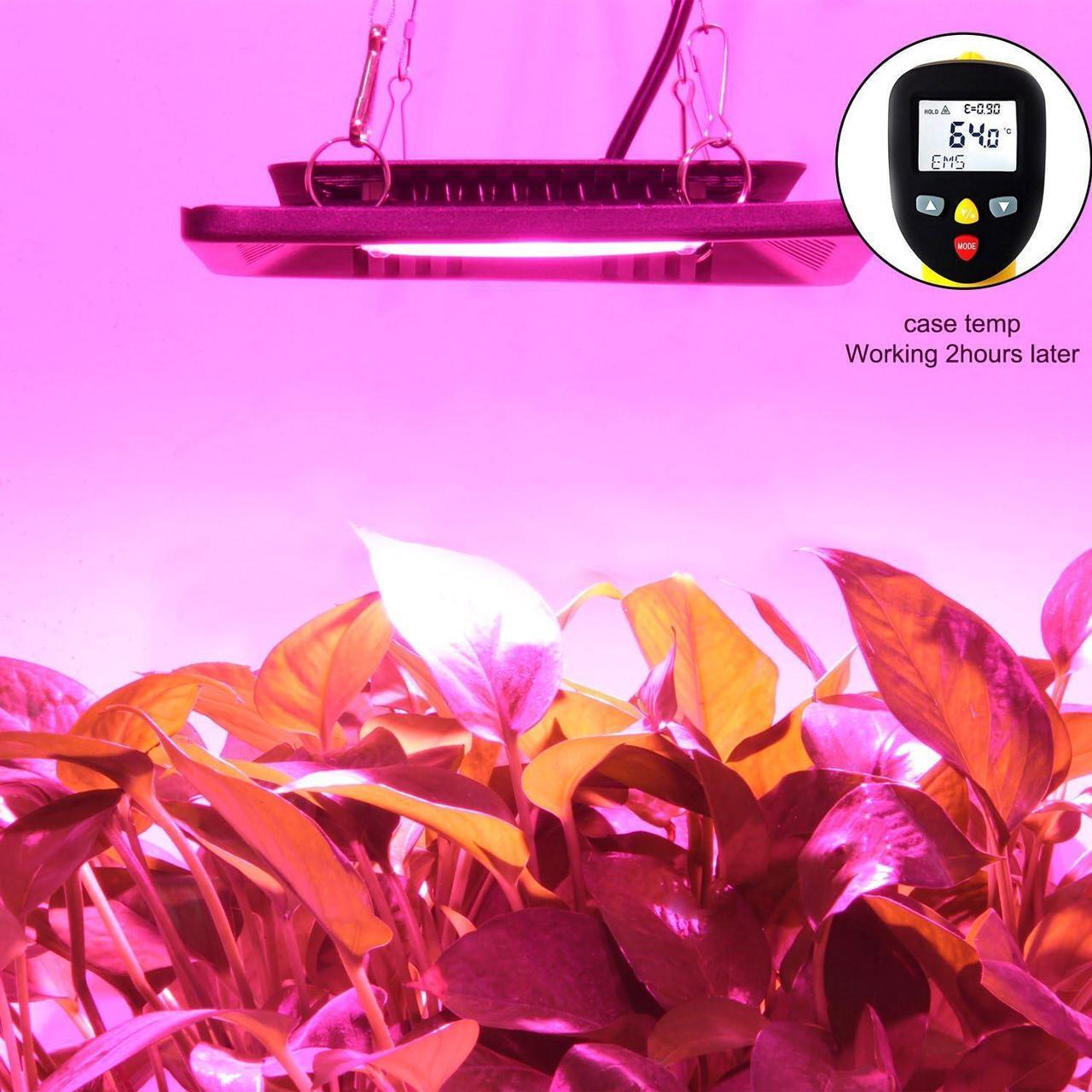 Alt view image 5 of 7 - Waterproof 100W LED Grow Light Full Spectrum, New Technology COB LED Grow Light, Natural Heat Dissipation Without Noise, Suitable for Plants All Growing Stage Indoor or Outdoor.