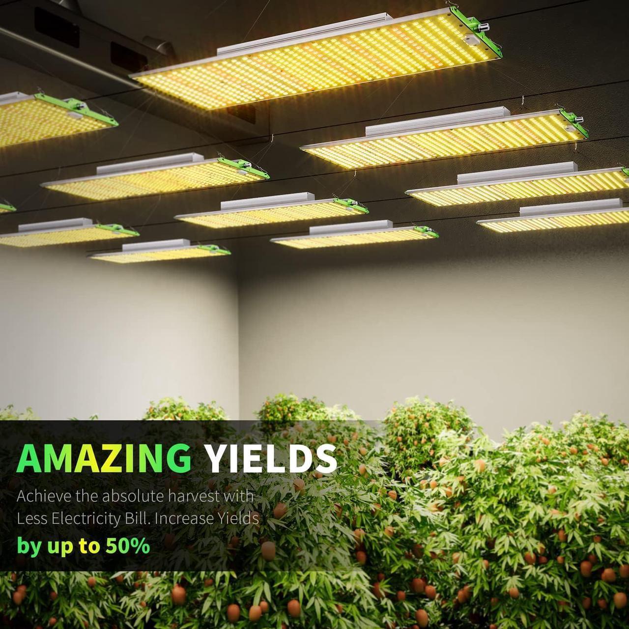 Alt view image 5 of 6 - BESTVA 2024 Upgraded BP4000 LED Grow Light with Dimmable Full Spectrum Plant Light for Indoor Plants Seedling Veg and Bloom Grow Lamp for 4x4/5x3 Grow Tent