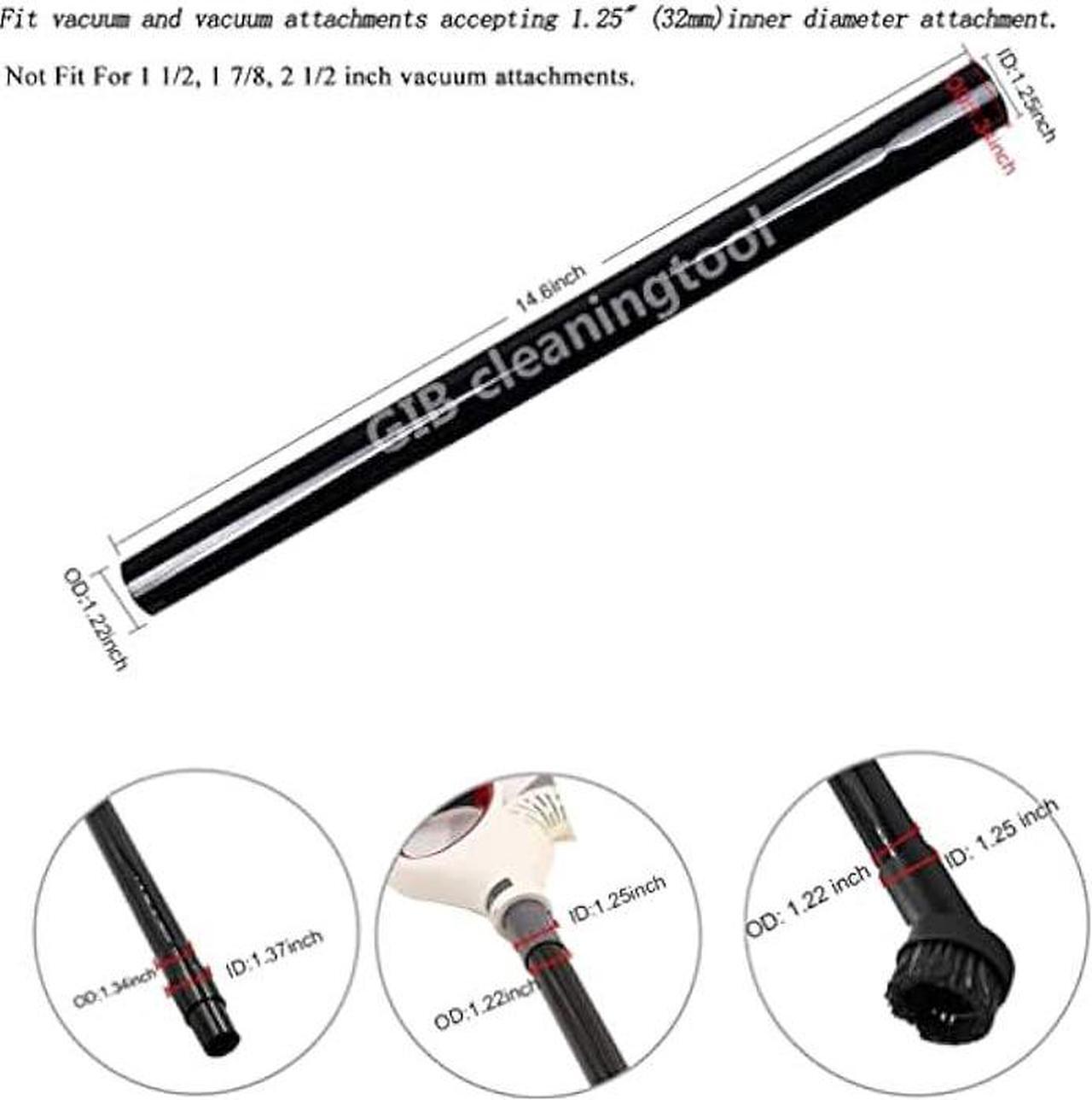 Alt view image 2 of 7 - 9 Pcs Vacuum Attachments Fit for Shop Vac Accessories 1 1/4 - 3 Pcs Vacuum Extension Wand, 1 1/4 inch (32 mm) & 1 3/8 inch (35 mm) Vacuum Hose Adapter, 1 1/4 inch Vacuum Cleaner Accessories Brush Kit