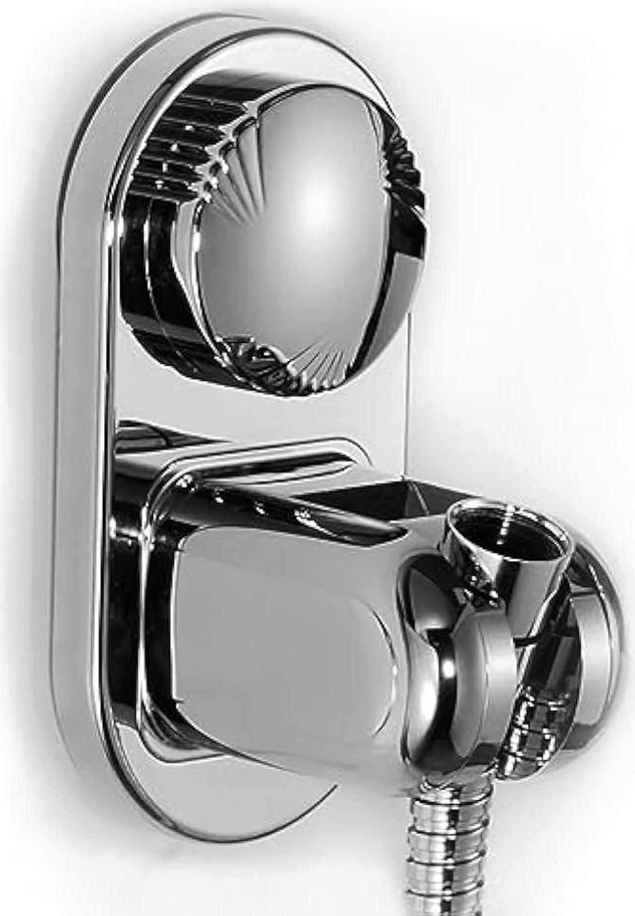 Main image of Suction Cup Handheld Shower Head Holder, 5 Angles Adjustable, 90° Downward for Shower Chair, Relocatable, Reusable, Supports Larger Shower Head, Wall Mounted with Vacuum Power