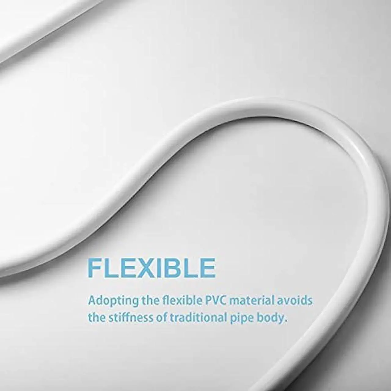 Alt view image 6 of 7 - OFFO Shower Hose, 138 Inches Premium RV PVC Handheld Shower Head Hose Flex Hoses Extension with Brass Insert and Nut for Bathing Toilet Cleaning Pet Bathing Smooth White