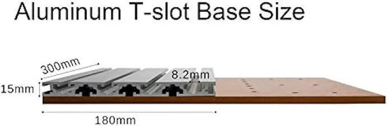 Alt view image 4 of 6 - Genmitsu T-Slot Table 3040 Extension Aluminum Spoilboard, Work with 3018 Y-Axis Extension Kit, Compatible with Most 3018 CNC, 3018-PROVer/3018-PROVer Mach3/3018-MX3