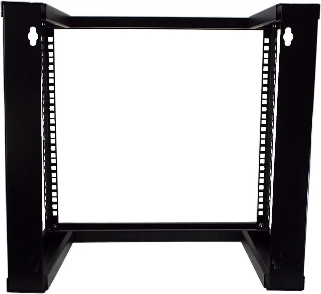 Alt view image 3 of 4 - 9U Wall Mount Open Frame 19" Server Equipment Rack 12 inch Depth  Black