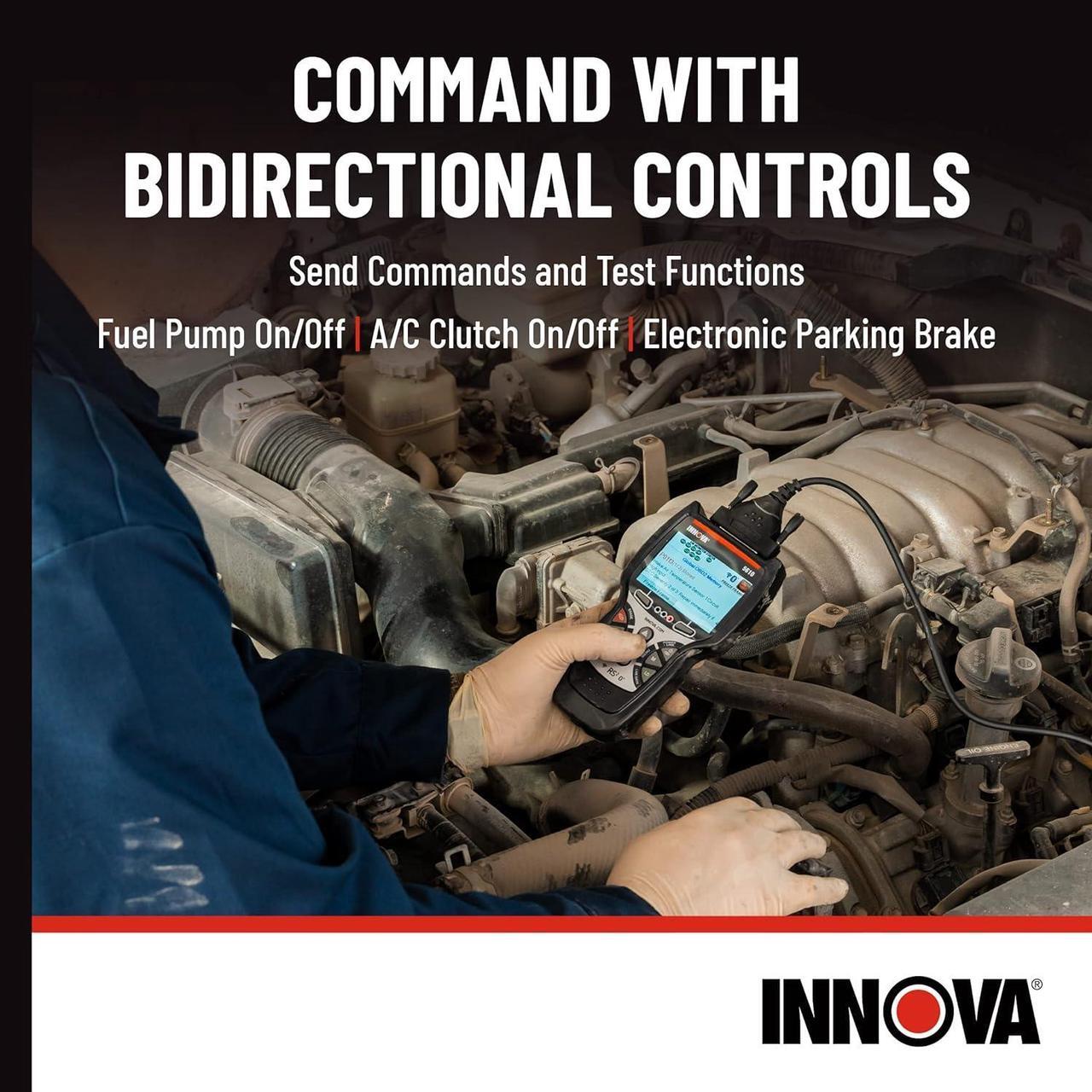 Alt view image 4 of 7 - Innova 5610 OBD2 Bidirectional Scan Tool - Understand Your Vehicle, Pinpoint What's Wrong, and Complete Your Repairs with Less Headache. Free Updates. Free US-Based Technical Support.