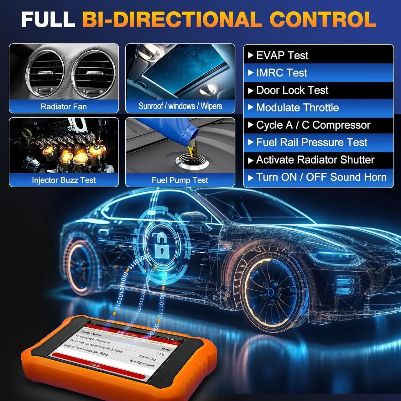 Alt view image 5 of 7 - 2024 LAUNCH Creader Elite V2.0 fit for GM Bi-Directional Scan Tool, All Reset Full System Diagnostic Scanner, AUTOVIN, Full OBD2 Code Reader for Buick/Chevrolet/Cadillac/GMC, Lifetime Free Update