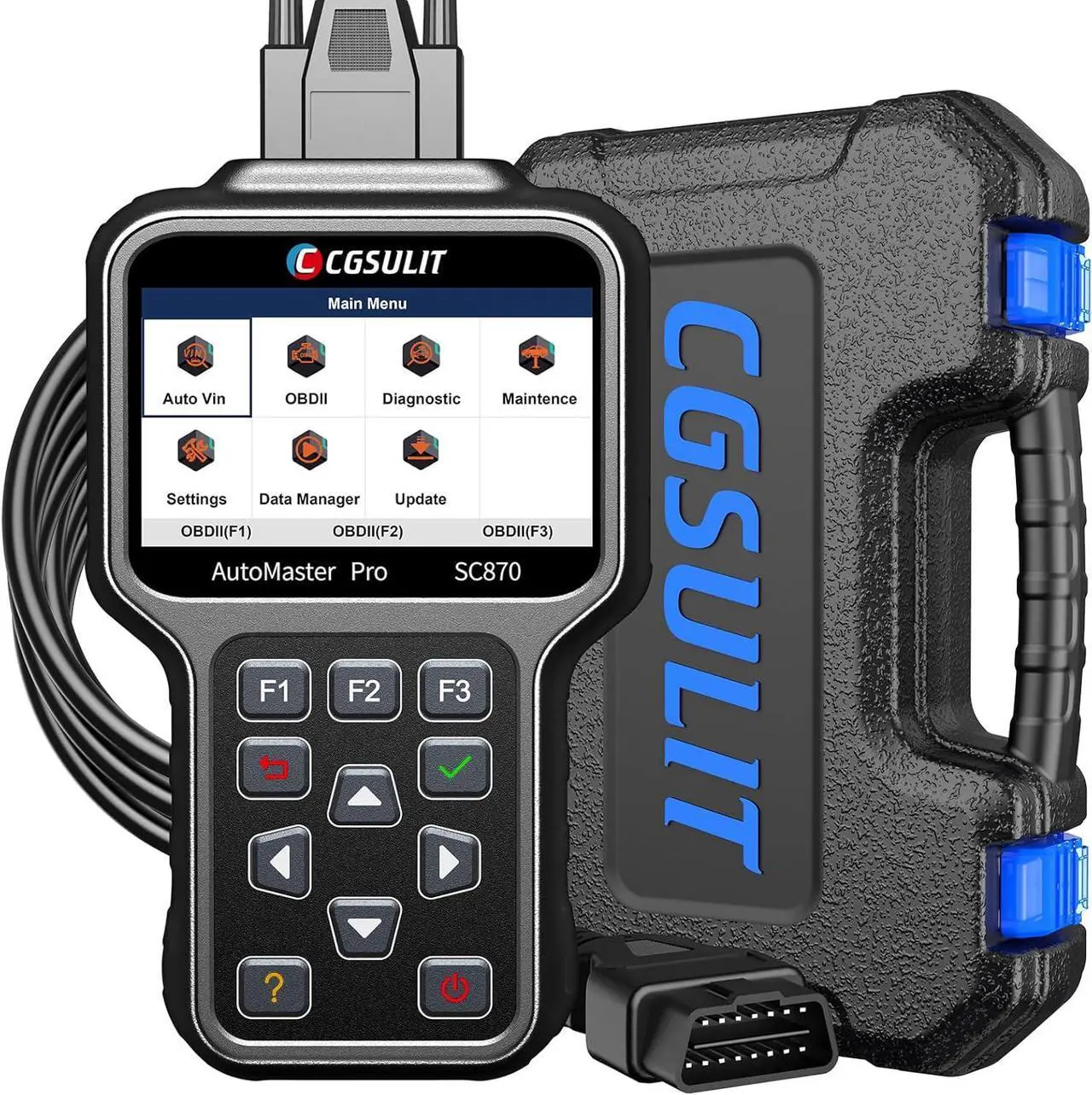 Main image of OBD2 Scanner Diagnostic Tool, All System Code Reader Car Scanner with Oil Light/EPB Reset Service, SC870 Check Engine ABS SRS Airbag Transmission ESP SAS Scan Tool, Auto VIN, Free Update
