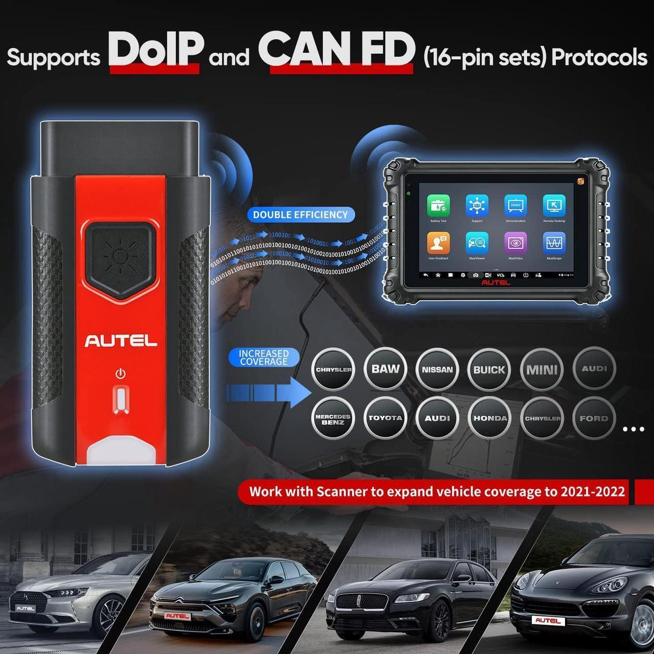 Alt view image 3 of 7 - Autel MaxiVCI V200 VCI200 Wireless Dongle, 2024 VCI 200 OBD2 Connector Adapter Car Communication Interface, Work w/MaxiSys MS906 PRO MS906 PRO-TS, KM100(X) BT608 BT609 ITS600, MK906 PRO MK906 PRO-TS