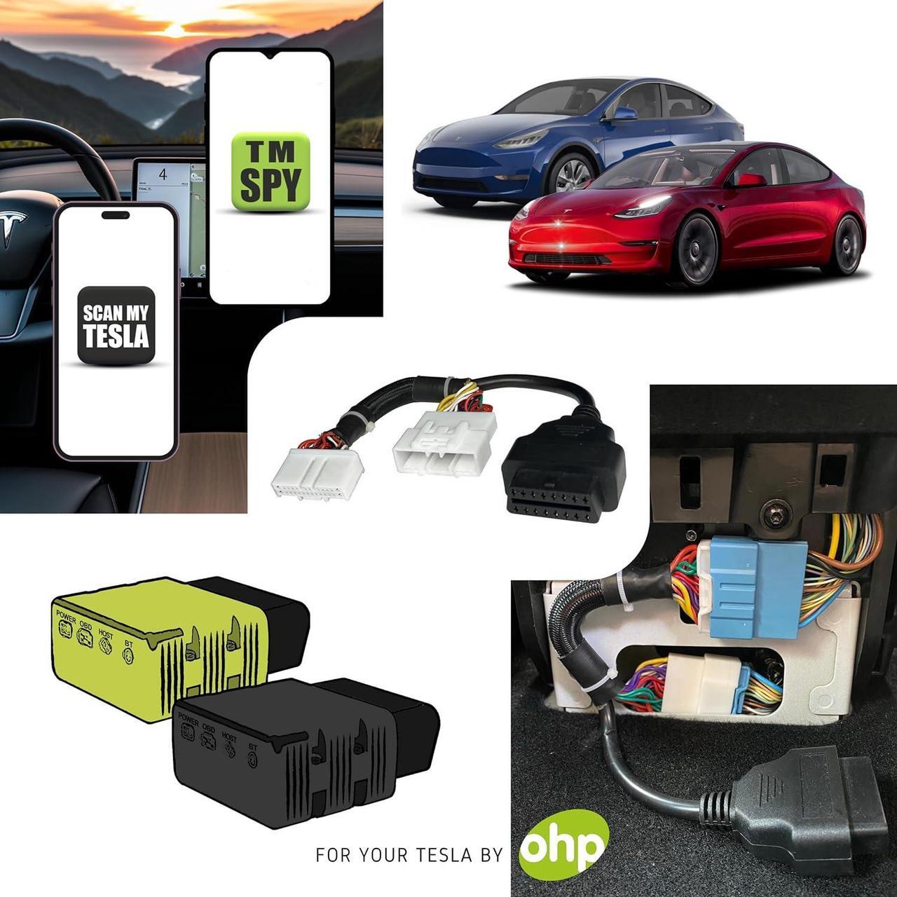 Alt view image 2 of 7 - OHP Tesla Model 3 Model Y Custom Build OBD2 Harness Adapter for Full Diagnostics - Compatible with OBDLink/Veepeak Scanners & ScanMyTesla App