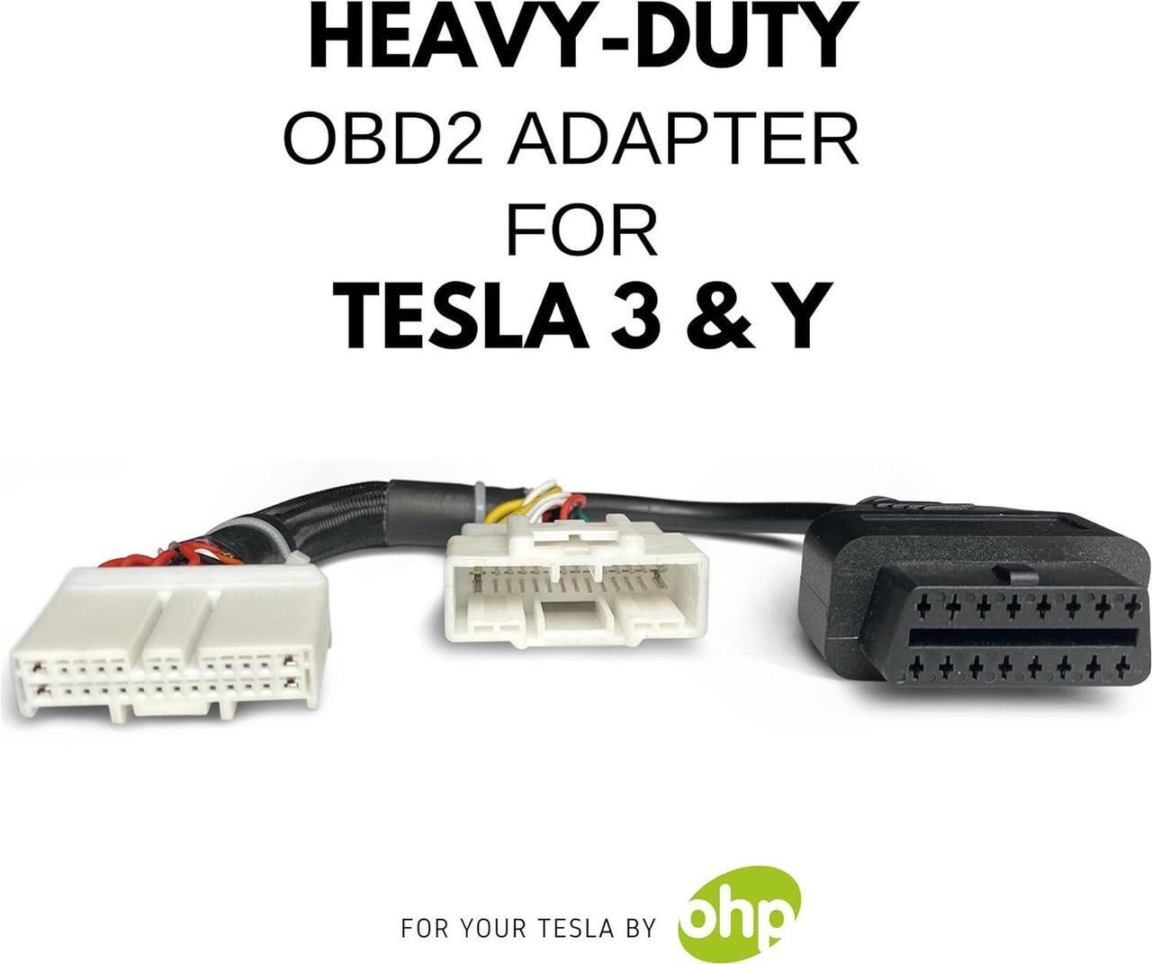 Alt view image 4 of 7 - OHP Tesla Model 3 Model Y Custom Build OBD2 Harness Adapter for Full Diagnostics - Compatible with OBDLink/Veepeak Scanners & ScanMyTesla App