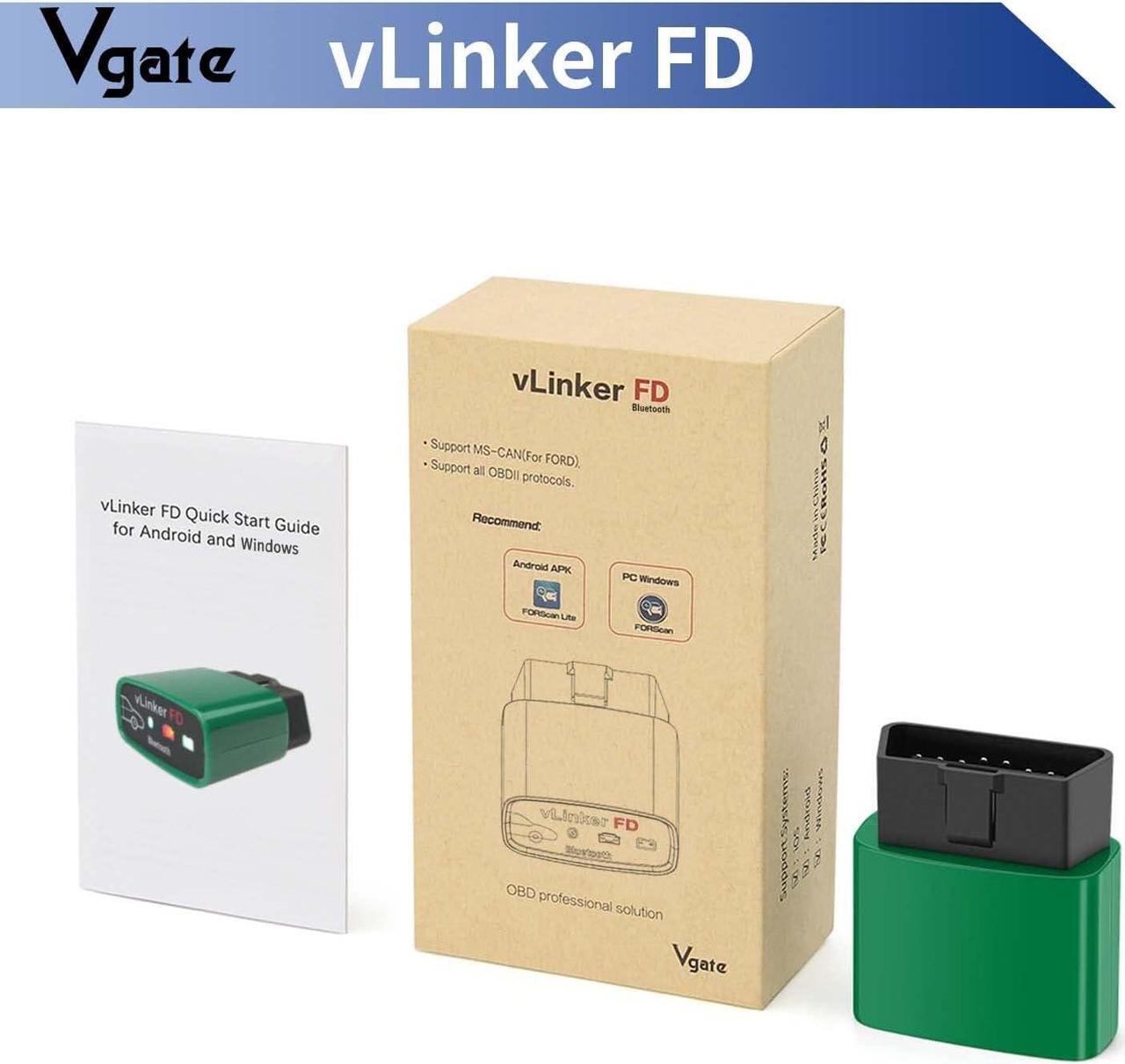Alt view image 6 of 6 - Vgate vLinker FD Bluetooth3.0 OBD2 Scanner Diagnostic Tool Support Android & WindowsSupport Medium Speed CAN(MS-CAN