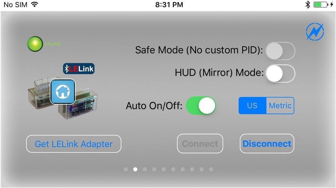 Alt view image 4 of 7 - LELink^2 Configurable Auto On/Off Bluetooth Low Energy BLE OBD-II OBD2 Car Diagnostic Tool for iPhone/iPod/iPad and Android