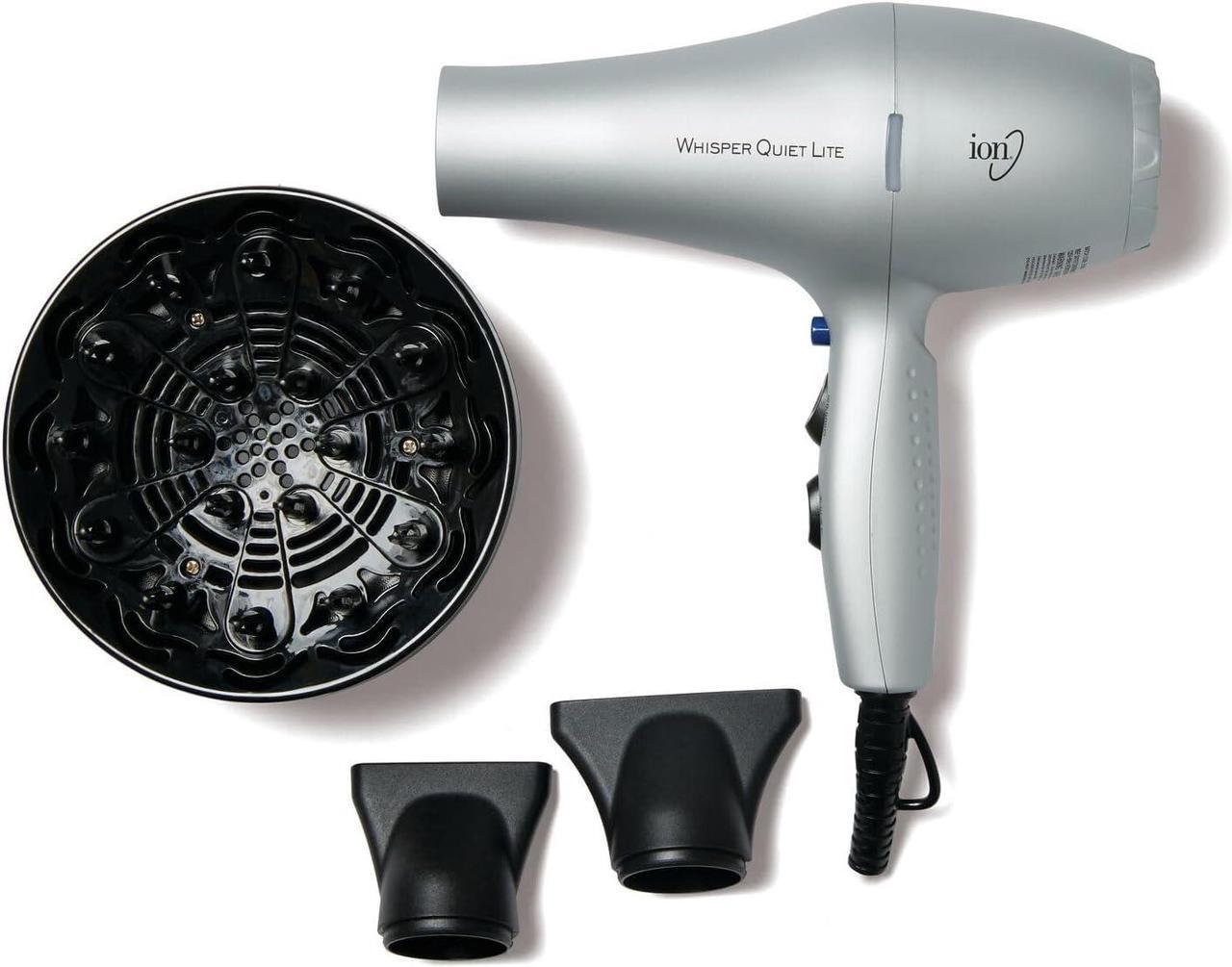 Main image of Whisper Quiet Lite Ionic Ceramic Hair Dryer, 1875 Watts, Lightweight, Powerful, 4 Temperatures, 2 Speeds