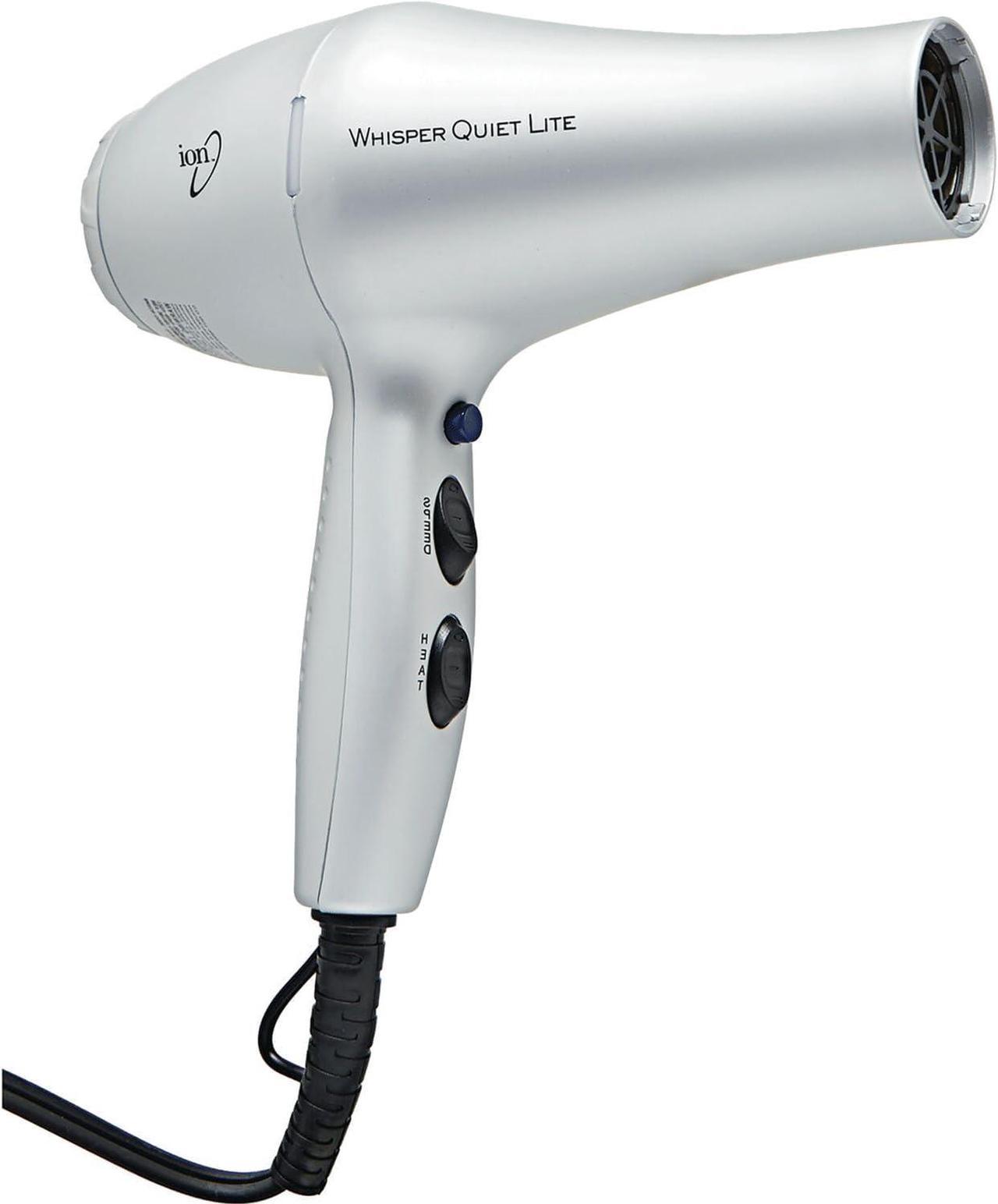 Alt view image 3 of 5 - Whisper Quiet Lite Ionic Ceramic Hair Dryer, 1875 Watts, Lightweight, Powerful, 4 Temperatures, 2 Speeds