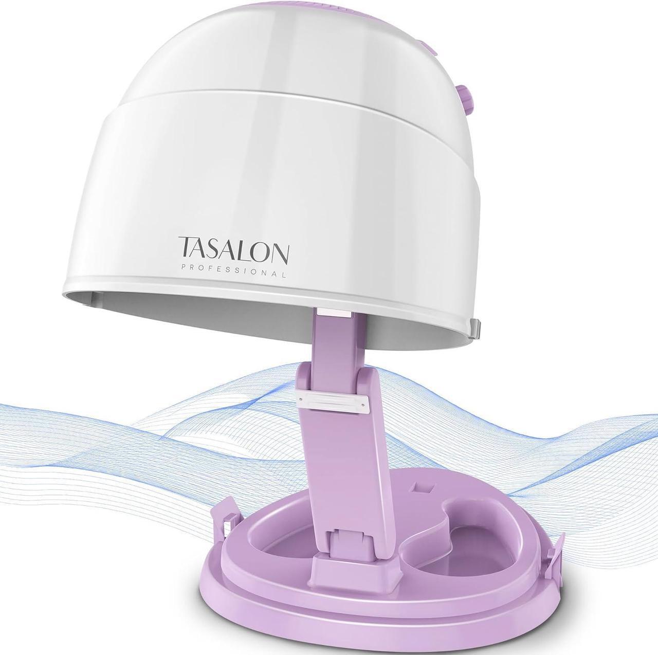 Main image of TASALON 1875W Ionic Hooded Hair Dryer Bonnet with 3 Heating Settings, Professional Sit Under Hair Dryers for Women with Ceramic Technology, Portable Hair Dryer with Hood, Hooded Dryer for Home & Salon