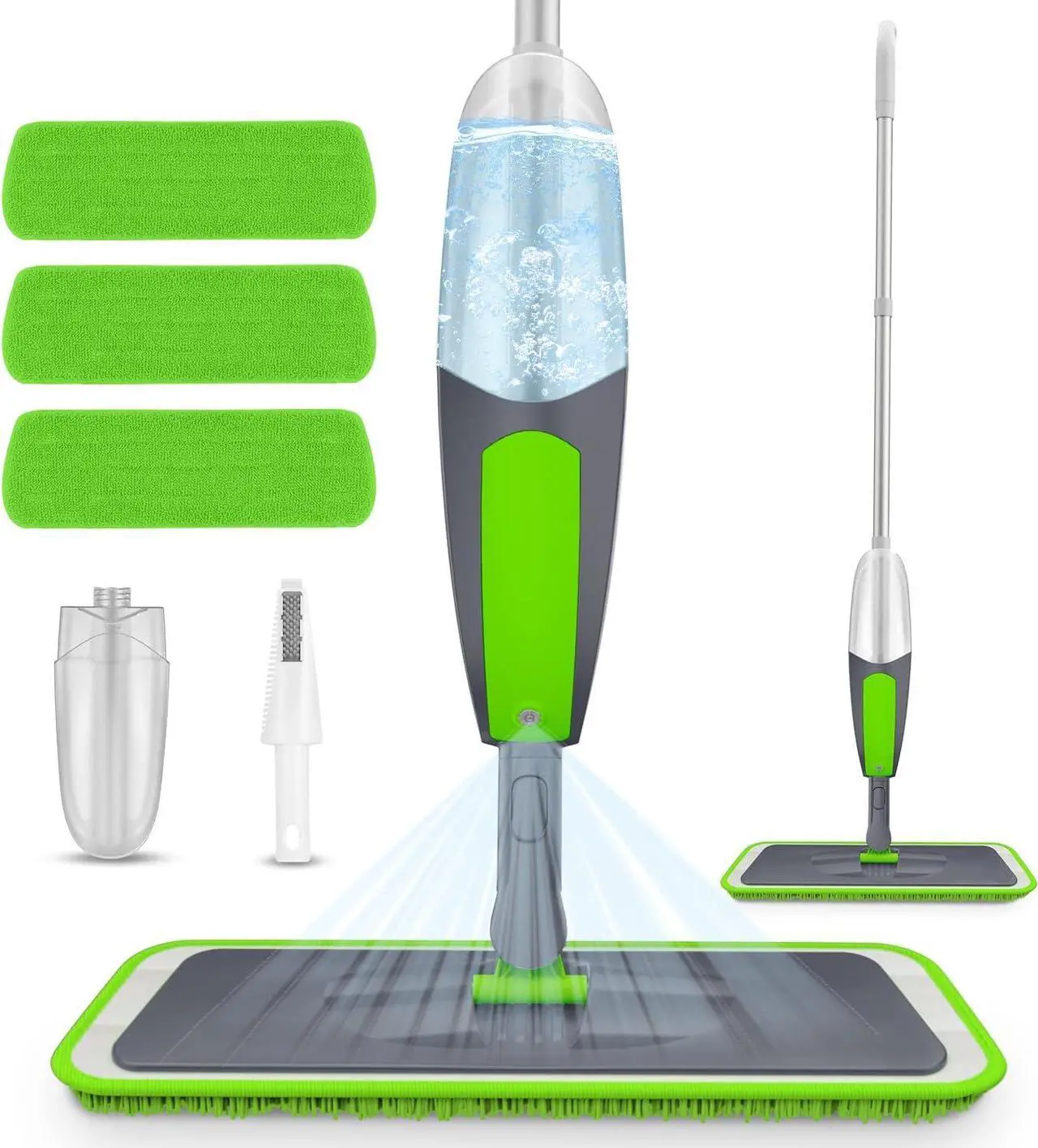 Main image of Spray Mop Floor Mop, ILAVCOOL Mops for Floor Cleaning Spray Floor Mops with 3 Reusable Microfiber Mop Pads & 550ML Refillable Bottle Wet Dry Mop for Hardwood Floor Laminate Tile Wood Floor Cleaner