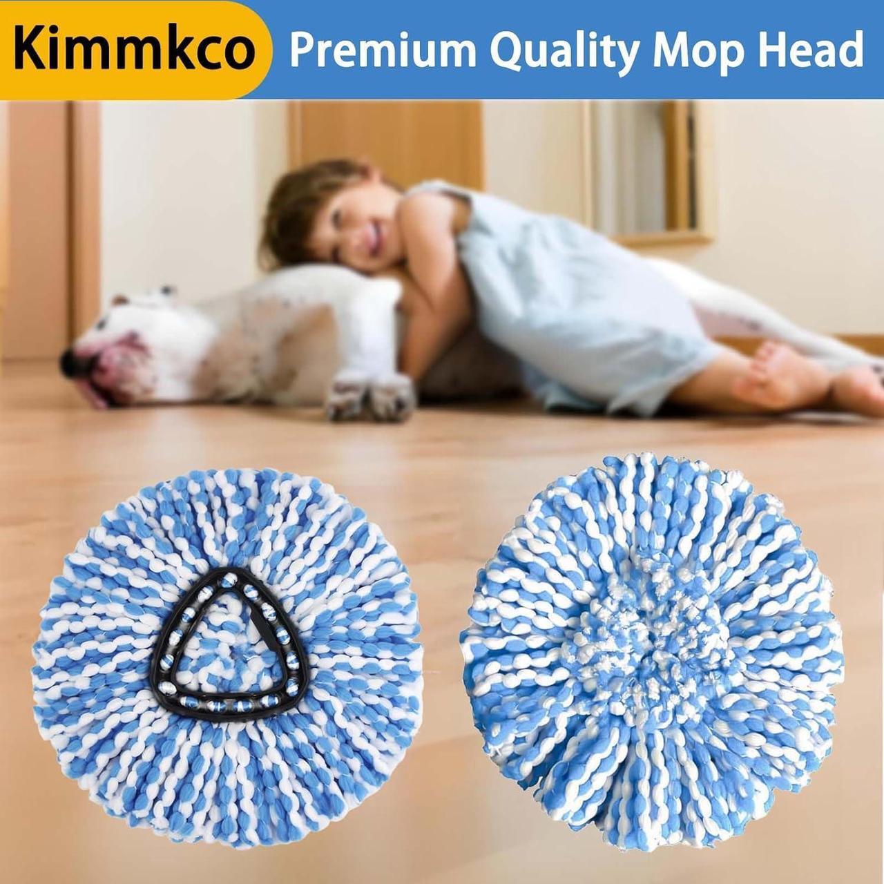 Alt view image 7 of 7 - 6 Pack Spin Mop Head Replacement for O Cedar RinseClean Spin Mop Refill, Mop Replace Head for Only 2-Tank System, Fluffy Microfiber, Machine Washable