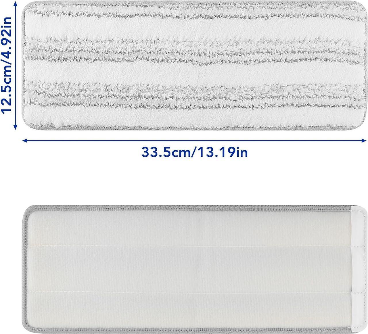 Alt view image 7 of 7 - Microfiber Mop Cleaning Pads Flat: 6 Packs 13" X 4.9" Washable Pads for Floor Cleaning Compatible with Tethys & Most 13 Inch Flat Mop - Pads Replacement for Flat Mop or Mop Bucket Set