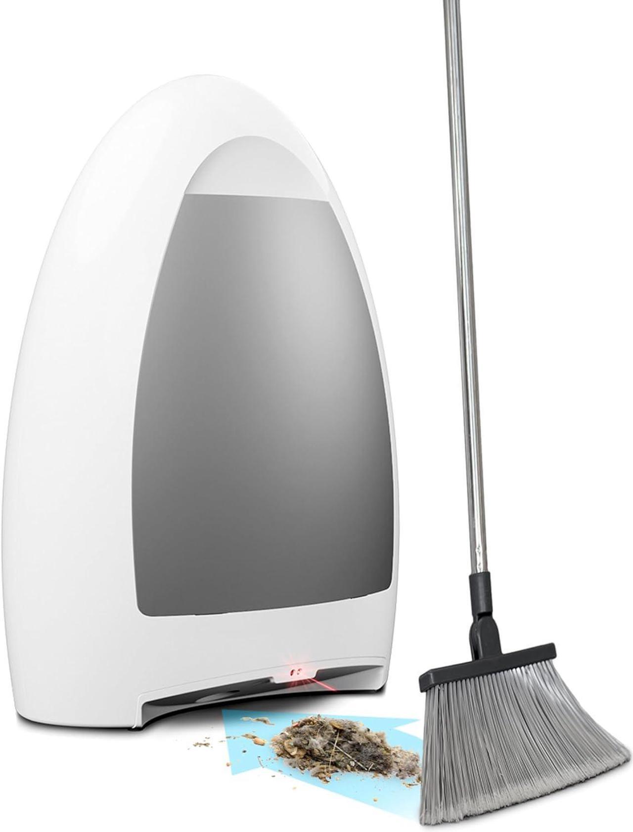 Main image of EyeVac Home Touchless Vacuum Automatic Dustpan - Great for Sweeping Pet Hair Food Dirt Kitchen - Ultra Fast & Powerful, Corded Canister Vacuum, Bagless, Automatic Sensors, 1000 Watt (White)