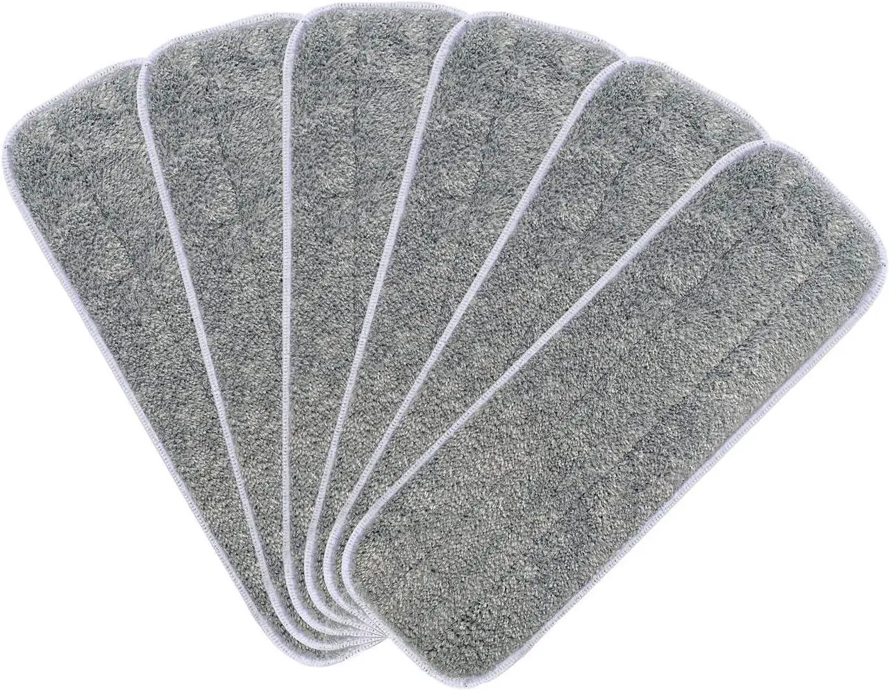 Main image of Microfiber Mop Replacement Pads- 16.5''x5.5'' Wet Dry Floor Cleaning Pad Compatible with Bona Floor Care System, Reusable Mop Pad Refills Fit 14 to 16 Flat Mop - 6 Pack