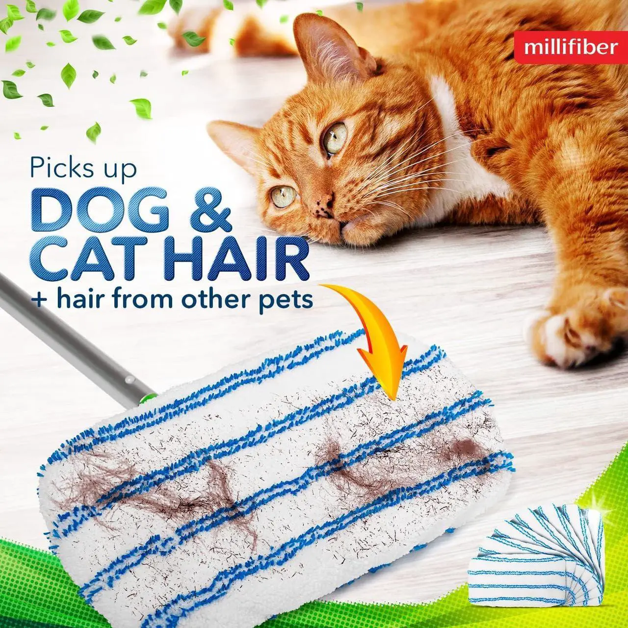 Alt view image 4 of 7 - Microfiber Reusable Mop Pads Compatible with Swiffer Sweeper Mops (4-Pack) Washable Mop Pads for Wet & Dry Use (Mop is Not Included)