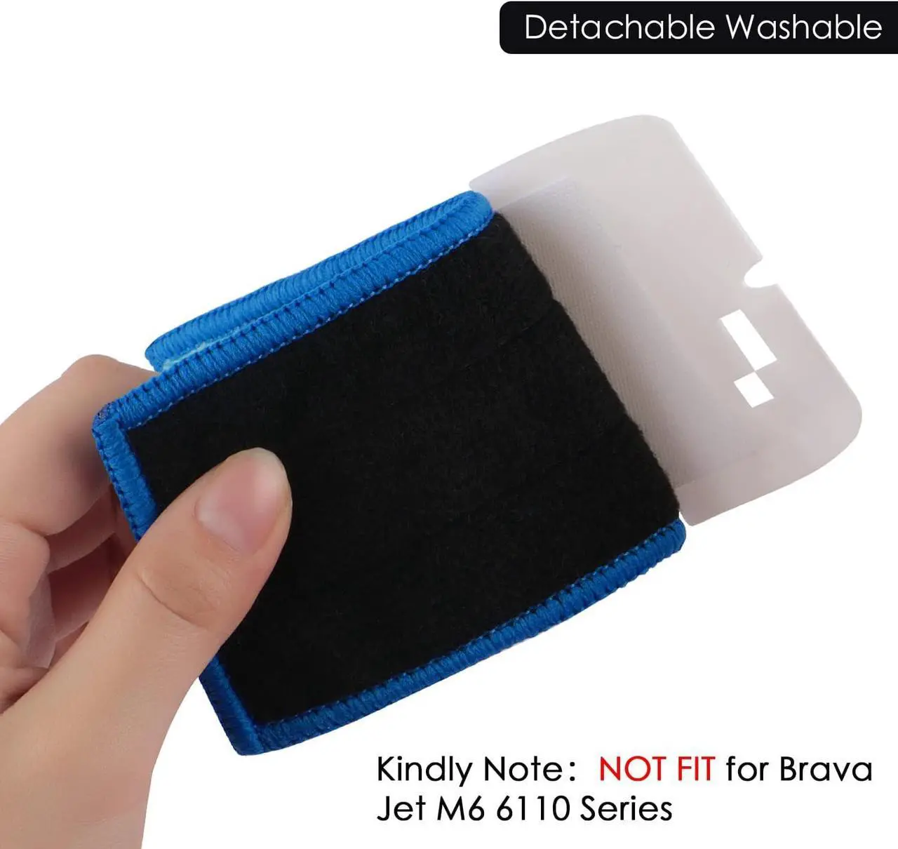 Alt view image 4 of 7 - 10 Pack Replacement Mopping Pads for iRobot Braava Jet 240 241 Wet Damp Dry Sweeping Pads Washable