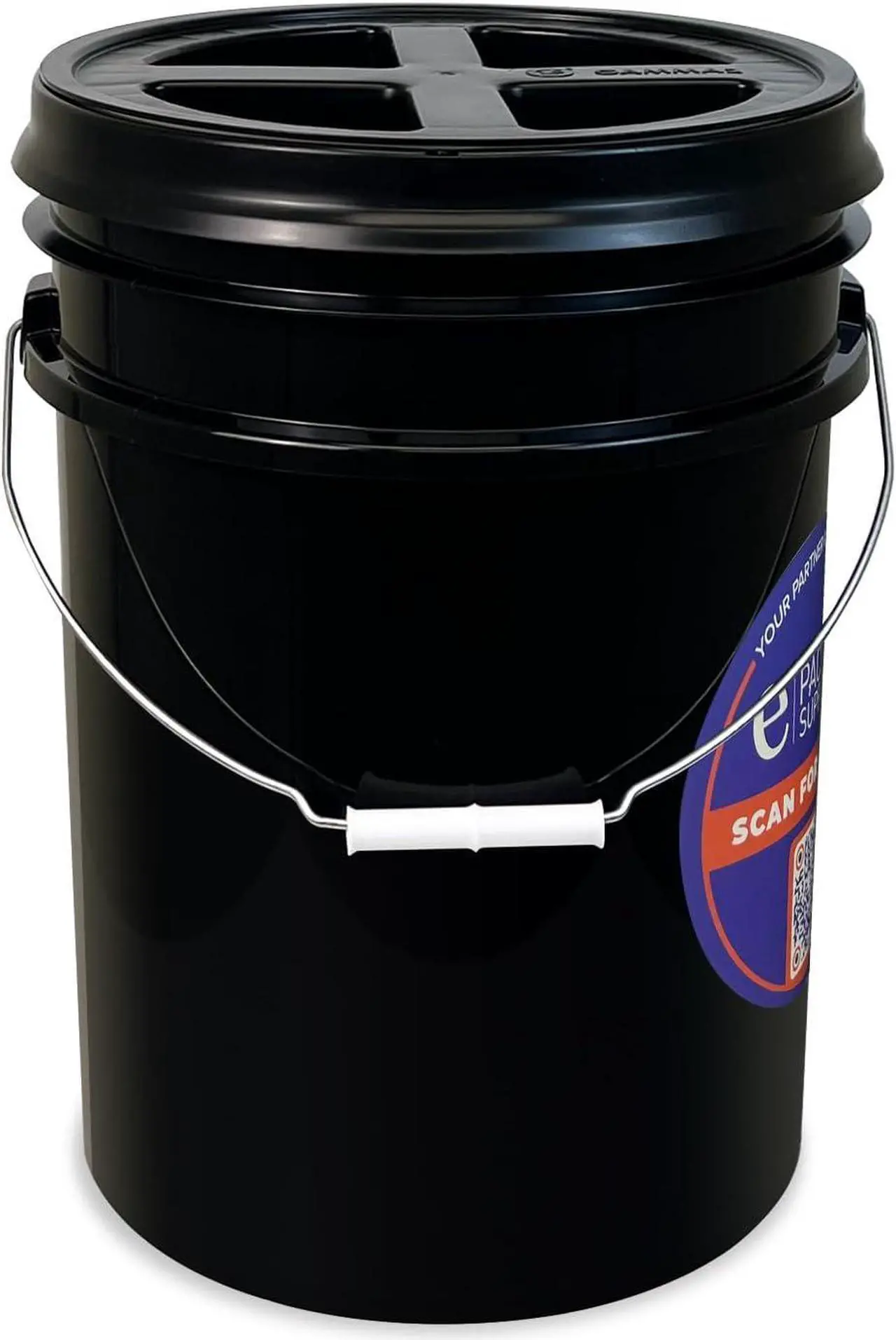 Alt view image 2 of 7 - 5 Gallon Bucket with Gamma Seal Screw on Airtight Lid, Food Grade Storage, Premium HPDE Plastic, BPA Free, Durable 90 Mil All Purpose Pail, Made in USA. 1 Count