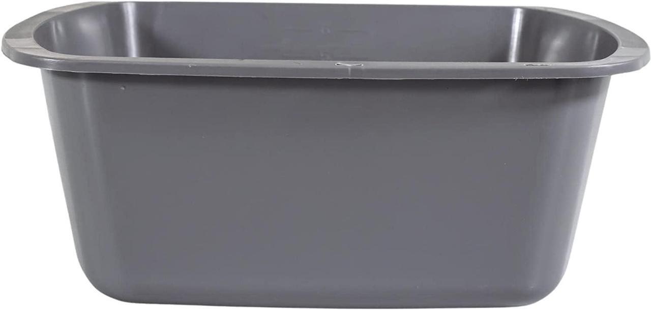 Alt view image 2 of 6 - Wash Basins  Rectangular Plastic Hospital Bedside Soaking Tub [50 Pack] Small 7 Quart Graduated Bucket - Portable Washbasin for Washing, Cleaning, Foot Bath, Washing Dishes, Face Cleansing Bowl