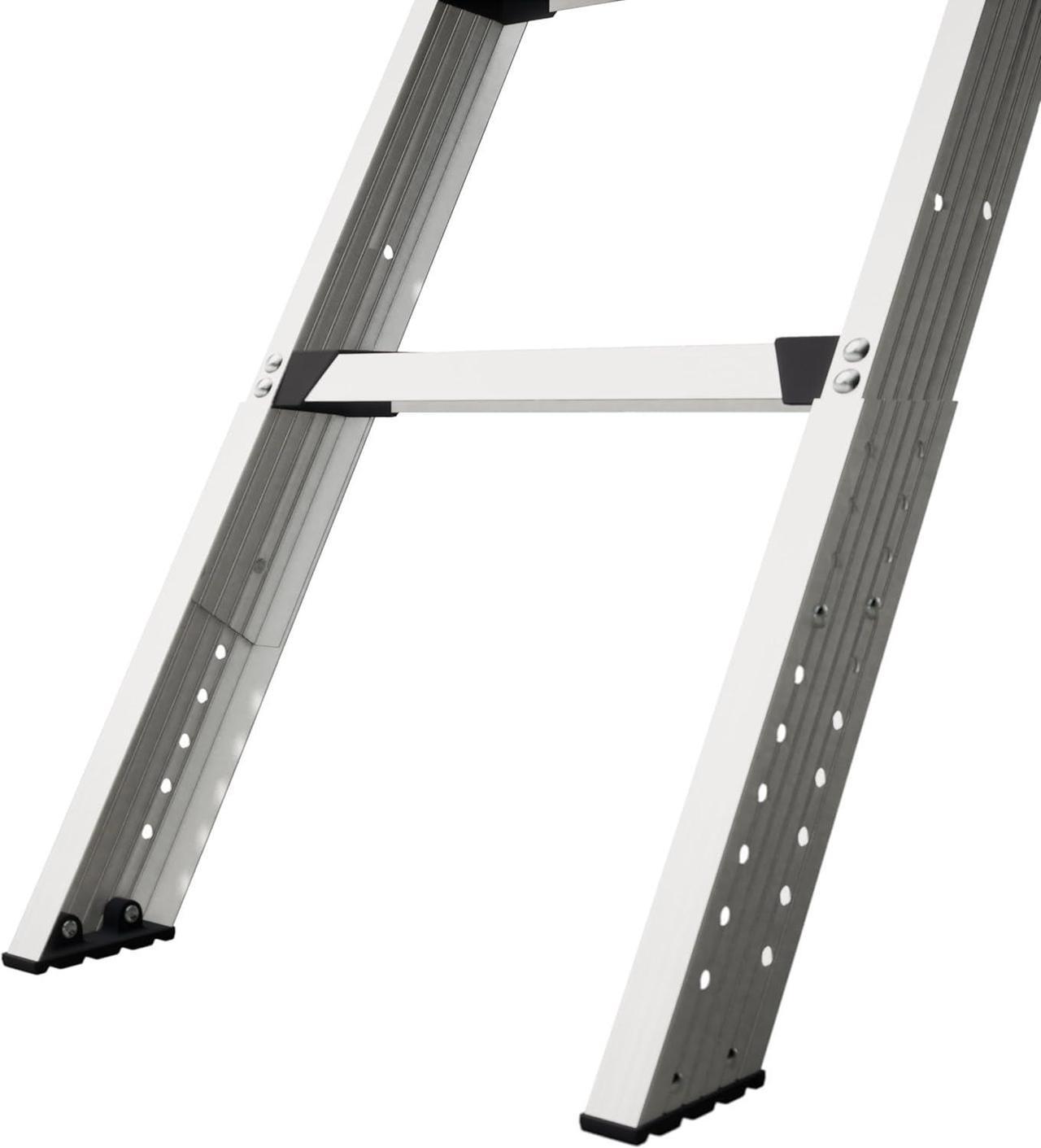 Alt view image 7 of 7 - LITE 10-Foot Aluminium Attic Ladder 56" W x 22.5" H, 375-Pound Load Capacity, Type IAA, AP2240MS