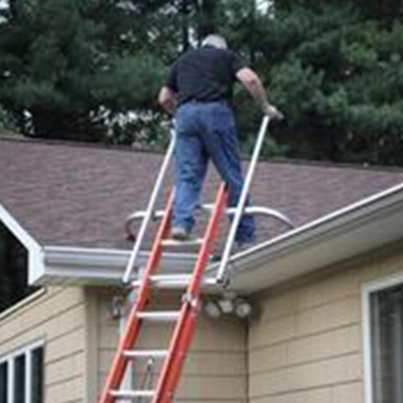 Alt view image 7 of 7 - Ladder Standoff, Ladder Stabilizer, Ladder Extension for Safety and Fall Protection