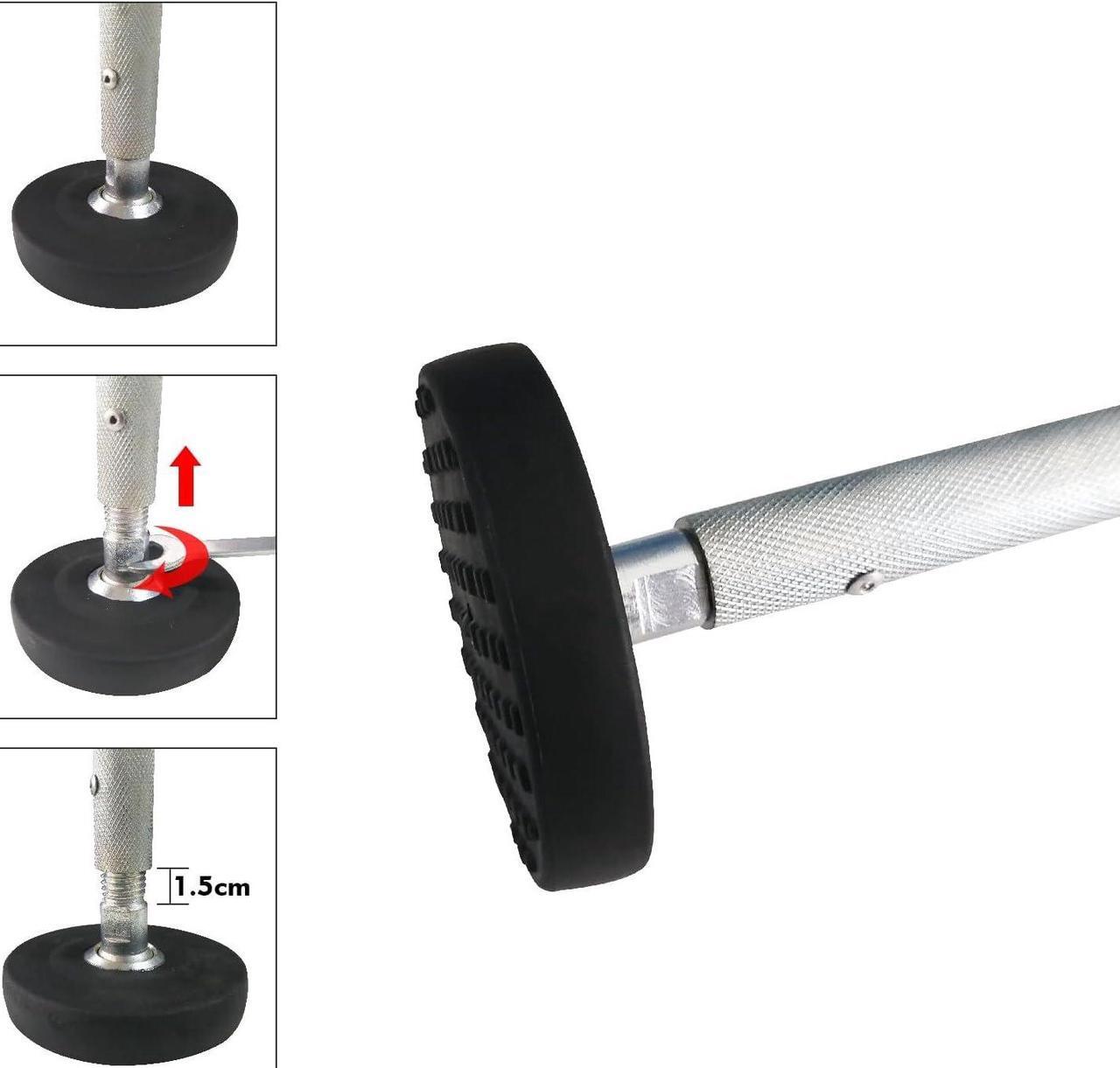 Alt view image 6 of 7 - Ladder Levelers for Type II,I and IA Extension Ladders up to 32,with Anti-Slip Threaded and Adjustable Extension Ladder Legs for Stairs and All Surfaces - Pair (Standard Version 20")