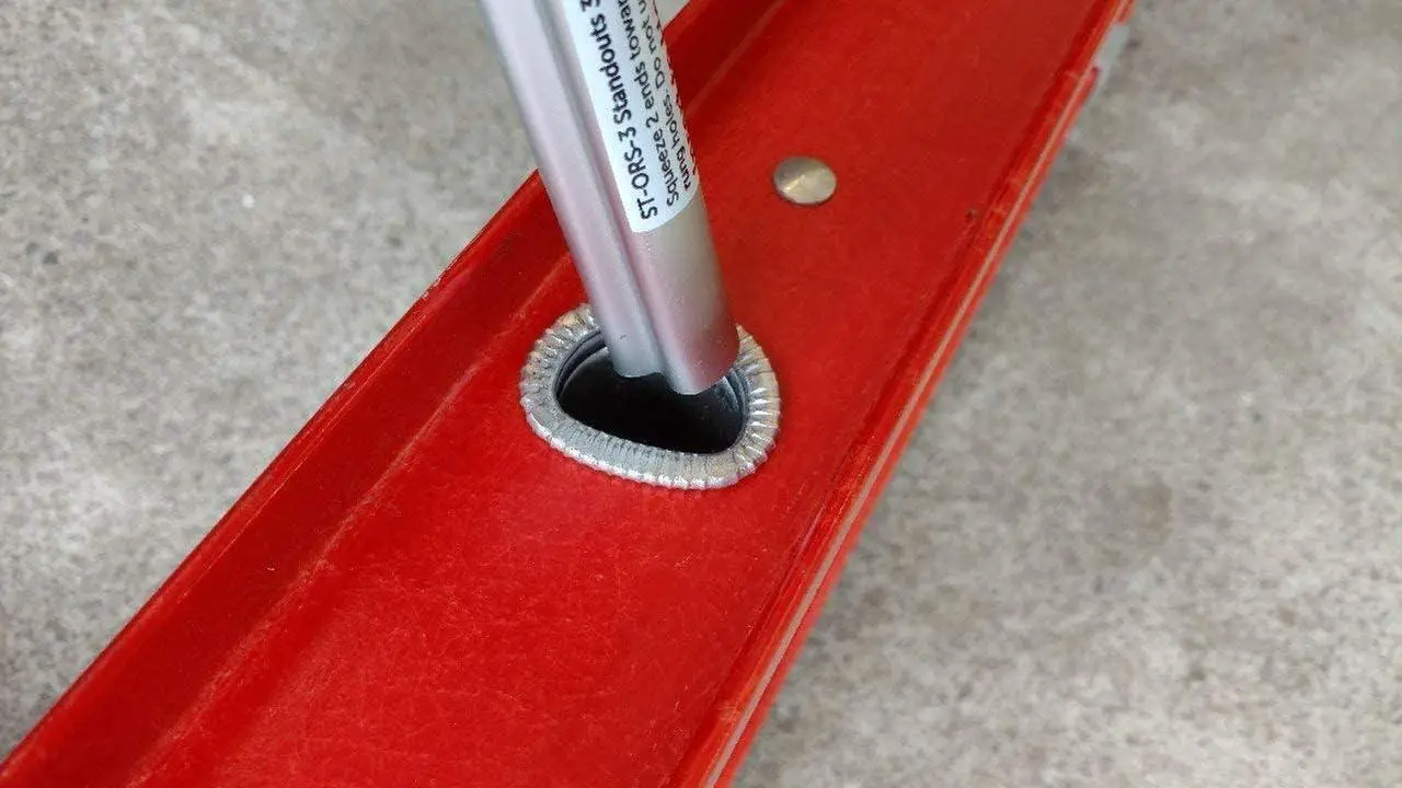 Alt view image 6 of 7 - Ladder Stabilizer Standoff Brackets with Silicone Elbows (Sold in Pairs)