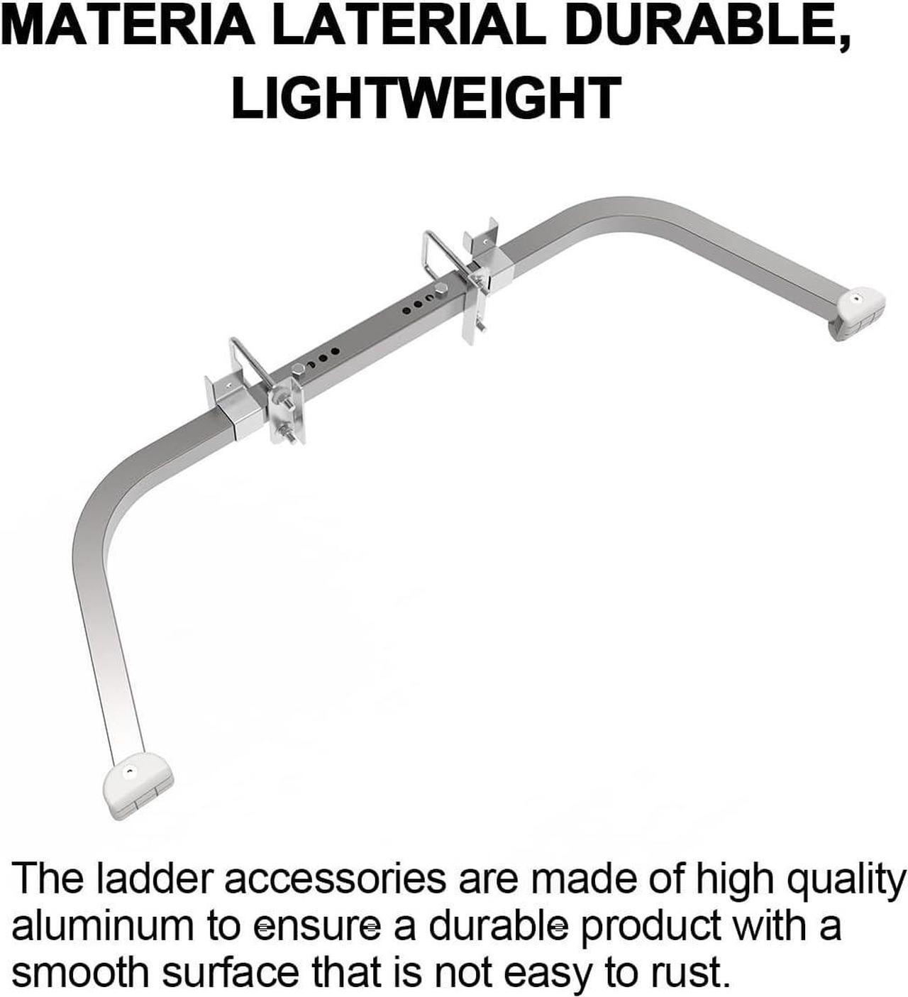 Alt view image 7 of 7 - Ladder Stabilizer for Roof, Wing Span/Wall Standoff Extended Ladder Roof Stabilizer with Non-Slip Rubber Bottom pad Fixed Angle of Ladder Accessory