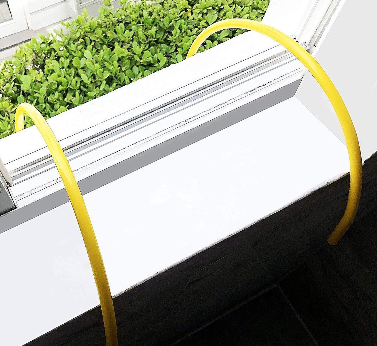 Alt view image 2 of 6 - ISOP Fire Escape Ladder for Third Story Windows 25ft (8m) - Flame Resistant Rescue Rope Ladder with Hooks - Weight Capacity up to 1500 Pounds / 3-Story Escape Ladder for Homes