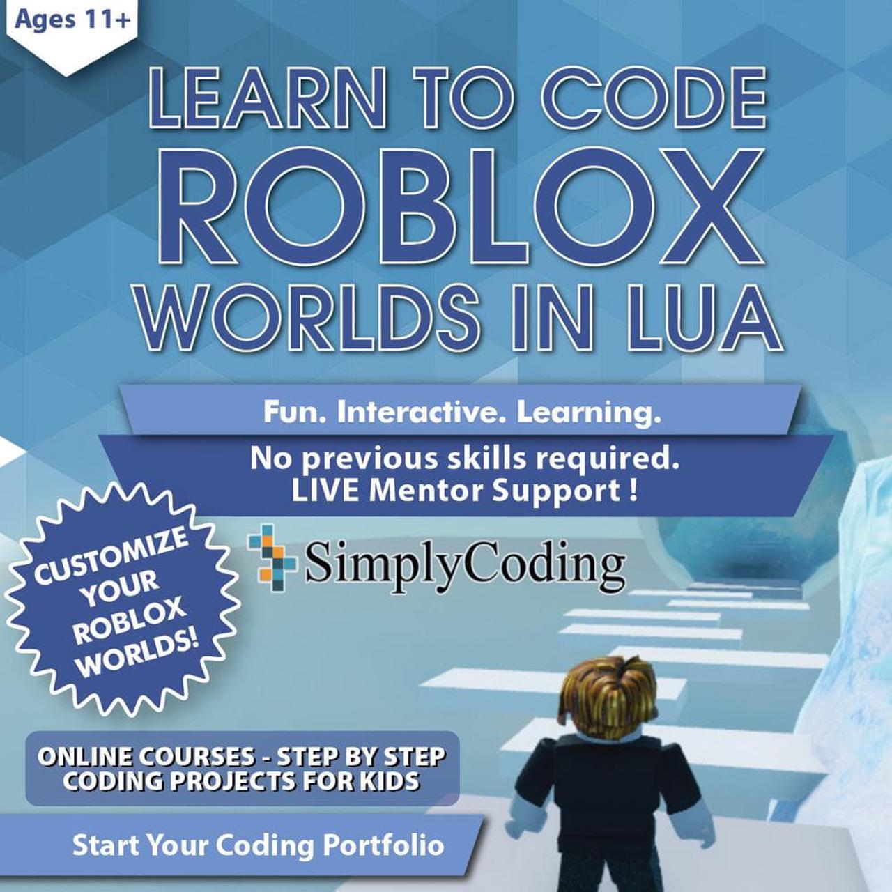 Learn to Code Roblox Worlds in Lua - Computer Programming for Beginners Roblox Gift Card with Digital Pin Code, Ages 11-18, (PC, Mac, Chromebook Compatible)