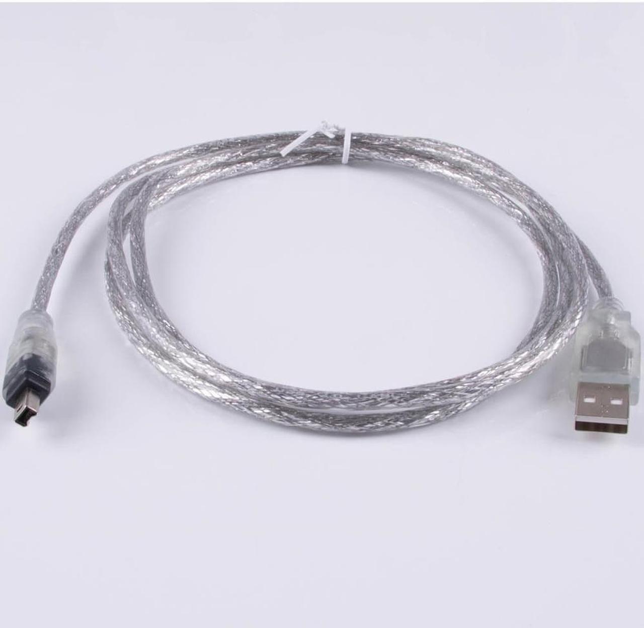 USB 2.0 A Male to Firewire IEEE 1394 4 Pin Male iLink Adapter Cord firewire 1394 Cable for SONY DCR-TRV75E DV Camera Cable 5FT