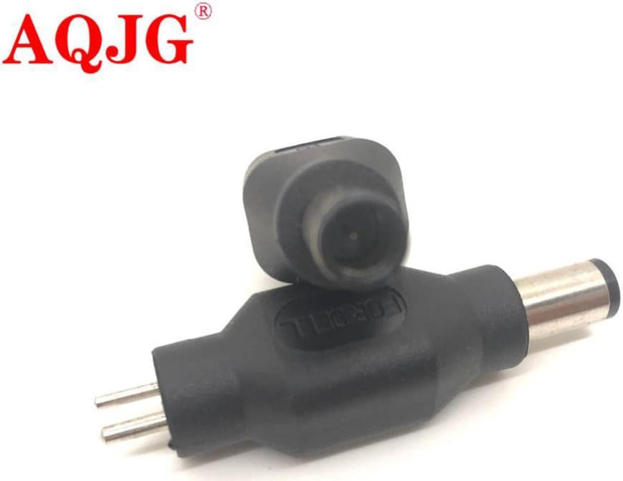 1pcs Round 2Pin Male DC Power Conversion Plug to Female 7.4*5.0mm Jack With Resistance for Universal Adapter for Dell Notebook