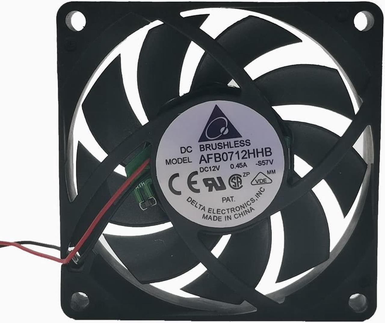 delta 12V 0.45a AFB0712HHB 7cm 7015 three wire cooling fan