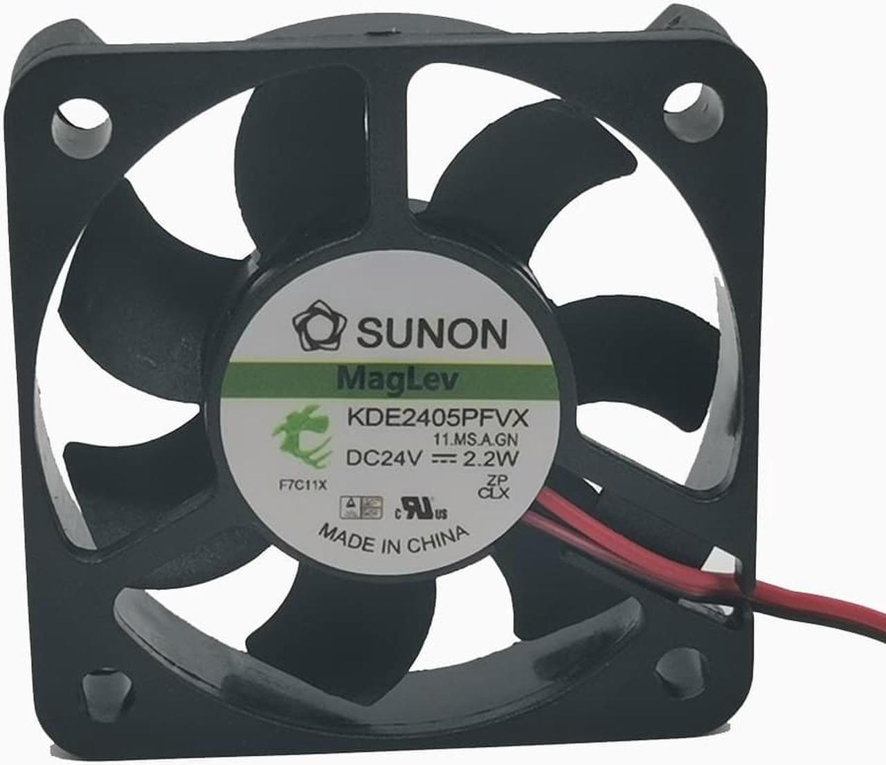 For Sunon Kde2405pfvx 5010 DC 24V 2.2W 5cm/cm 2-wire inverter fan