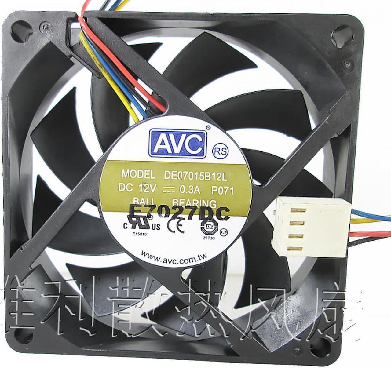 For AVC DE07015B12L 7cm 70*70*15mm 70mm computer case cpu cooling fans 12V 0. 3A 7CM 7015 cooler