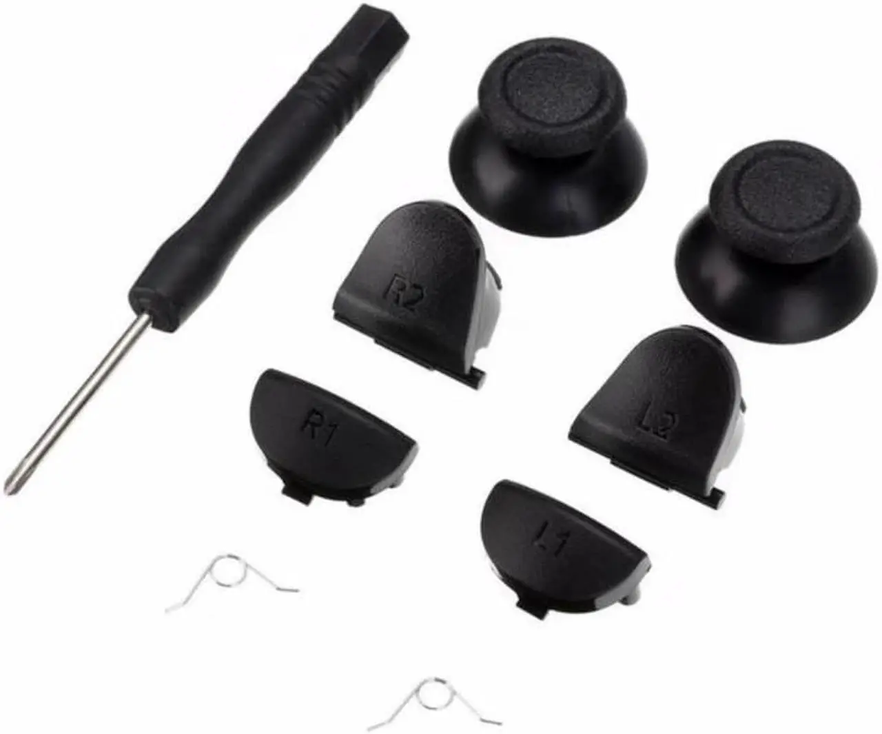 Main image of 8 In 1 Analog Thumb Sticks For Playstation PS4 Controller L/R2 Trigger Button For PS4 Gamepad Replacement Part Handle Repair Set