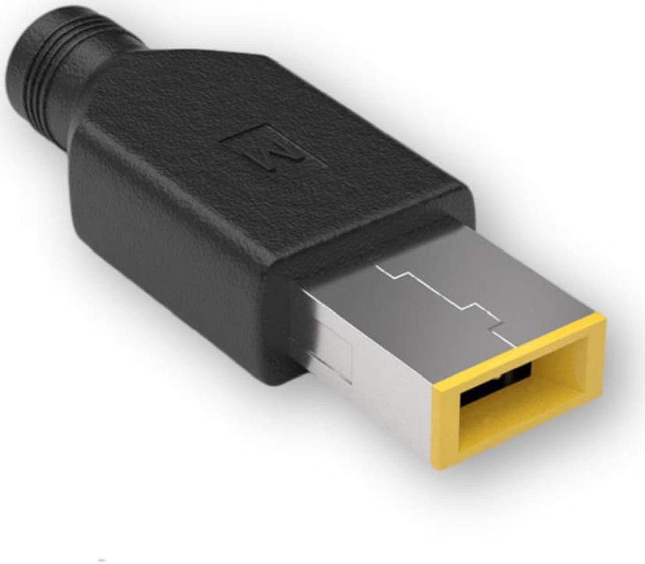 Alt view image 2 of 3 - DC Power Adapter Converter 5.5x2.1mm Female to Square Plug Connector for Lenovo Laptop Notebook PC for ThinkPad Ultrabook X230S