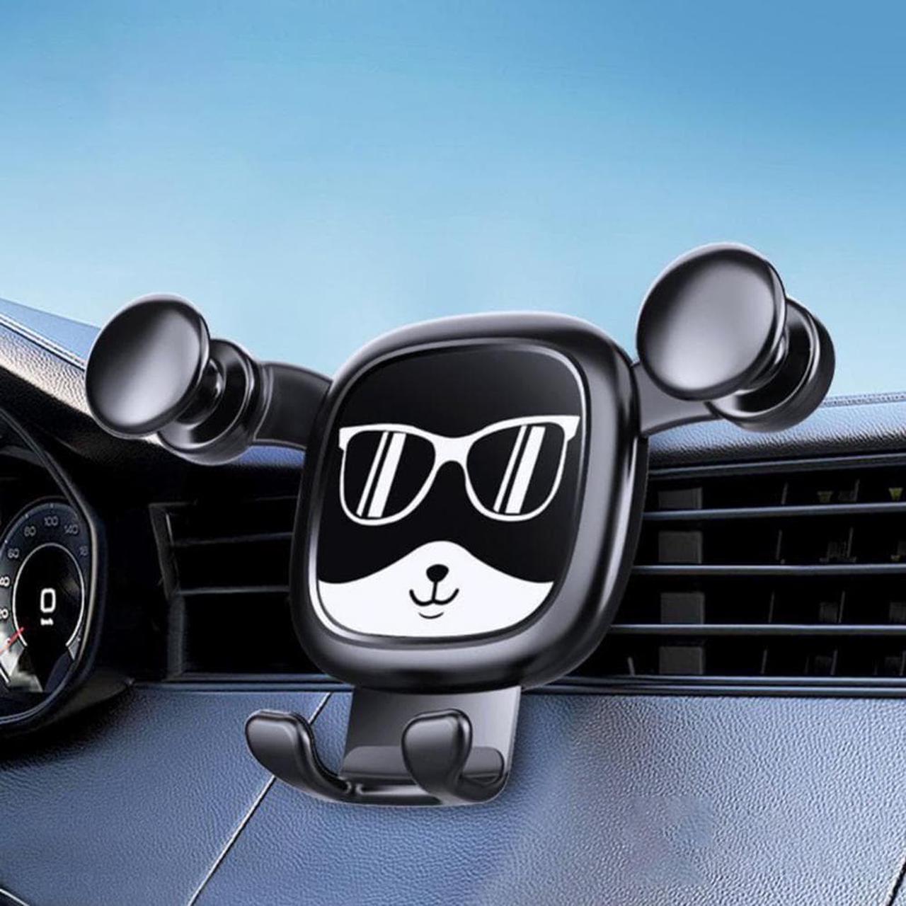 Alt view image 2 of 3 - Funny Car Phone Bracket Universal Simple Operation Compact Car Dog Shape Mobile Phone Gravity Stand