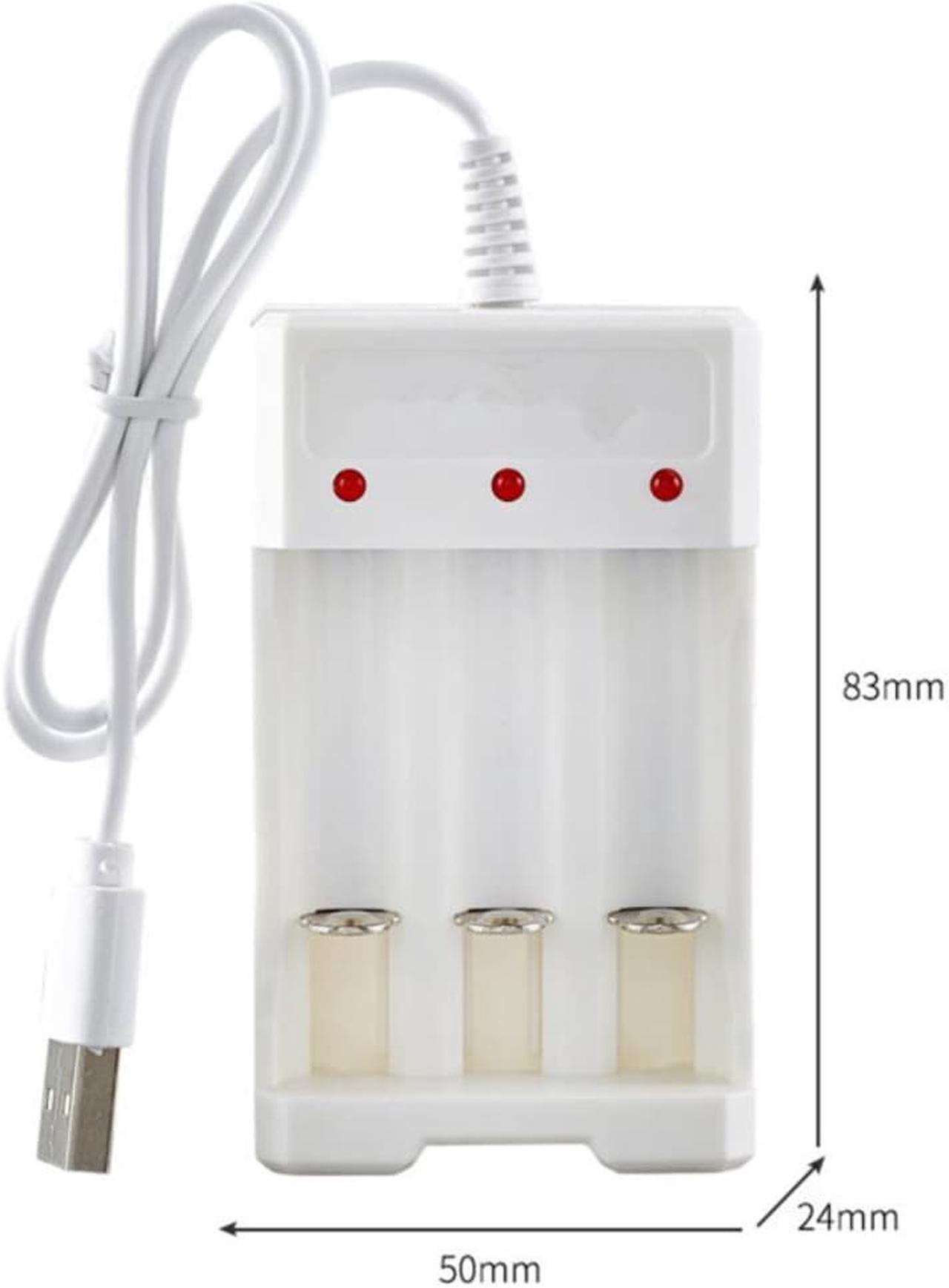 Alt view image 3 of 3 - Universal USB Output 3  Slots Charger Adapter For AA / AAA Rechargeable Quick Charge Charging Tools