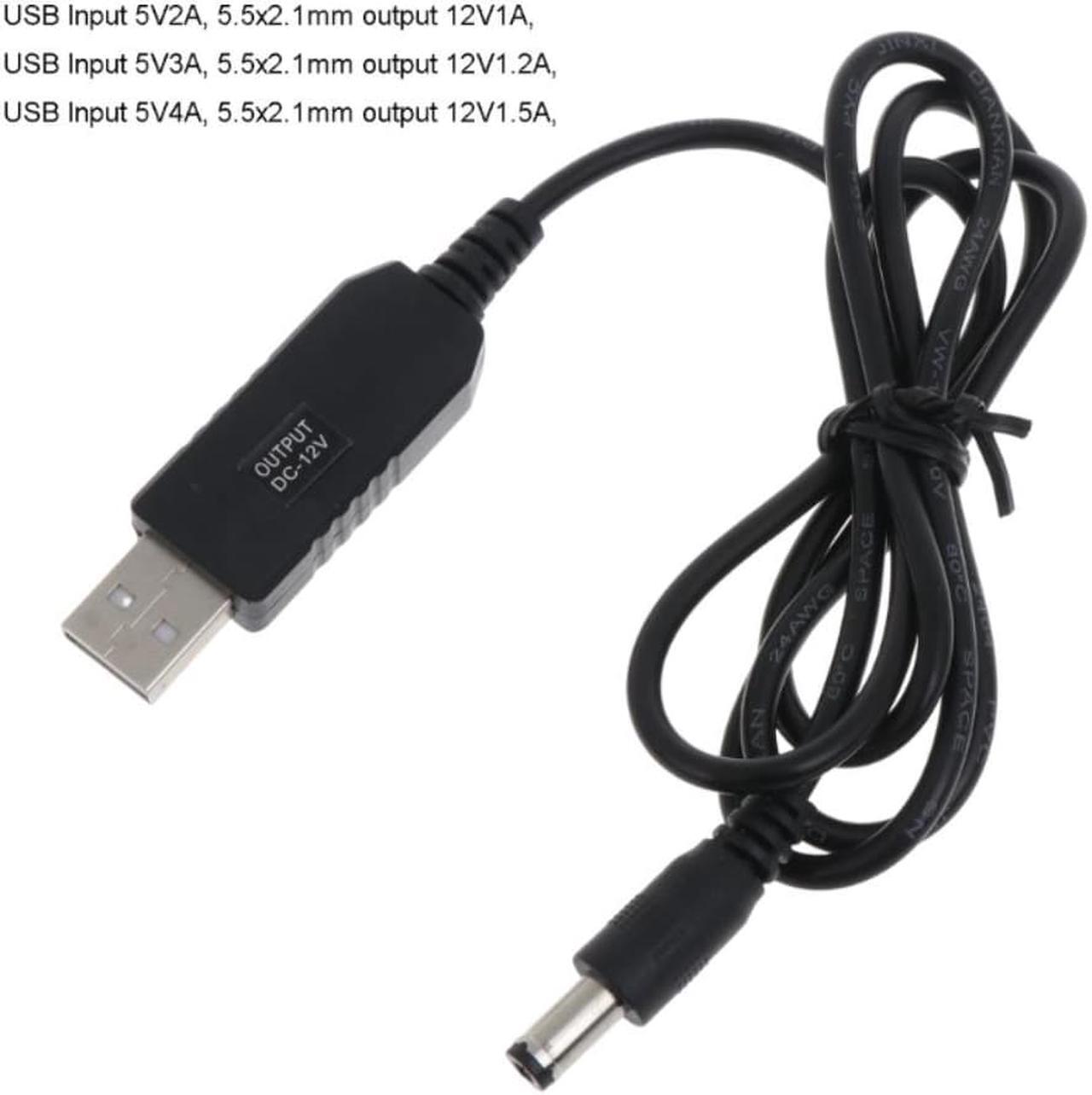 Alt view image 3 of 3 - USB Cable  5V Boost to 12V Voltage Converter USB Power Boost Line Step Up Boost Chargers USB Power Charge