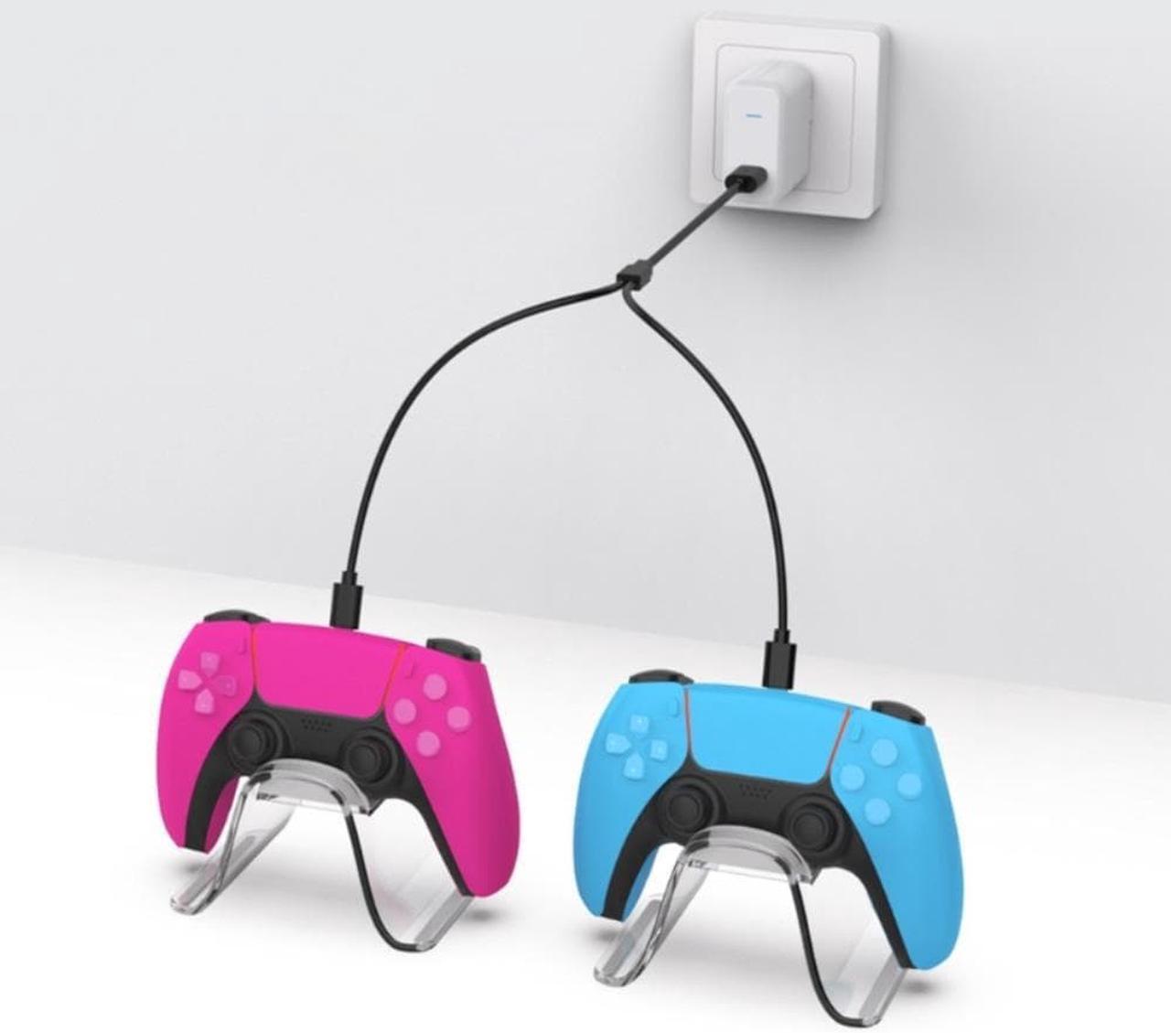 Alt view image 2 of 3 - for ps5 VR2 Gamepad Charger-Cable USB Charging Stand Transfer Data Power Adapter