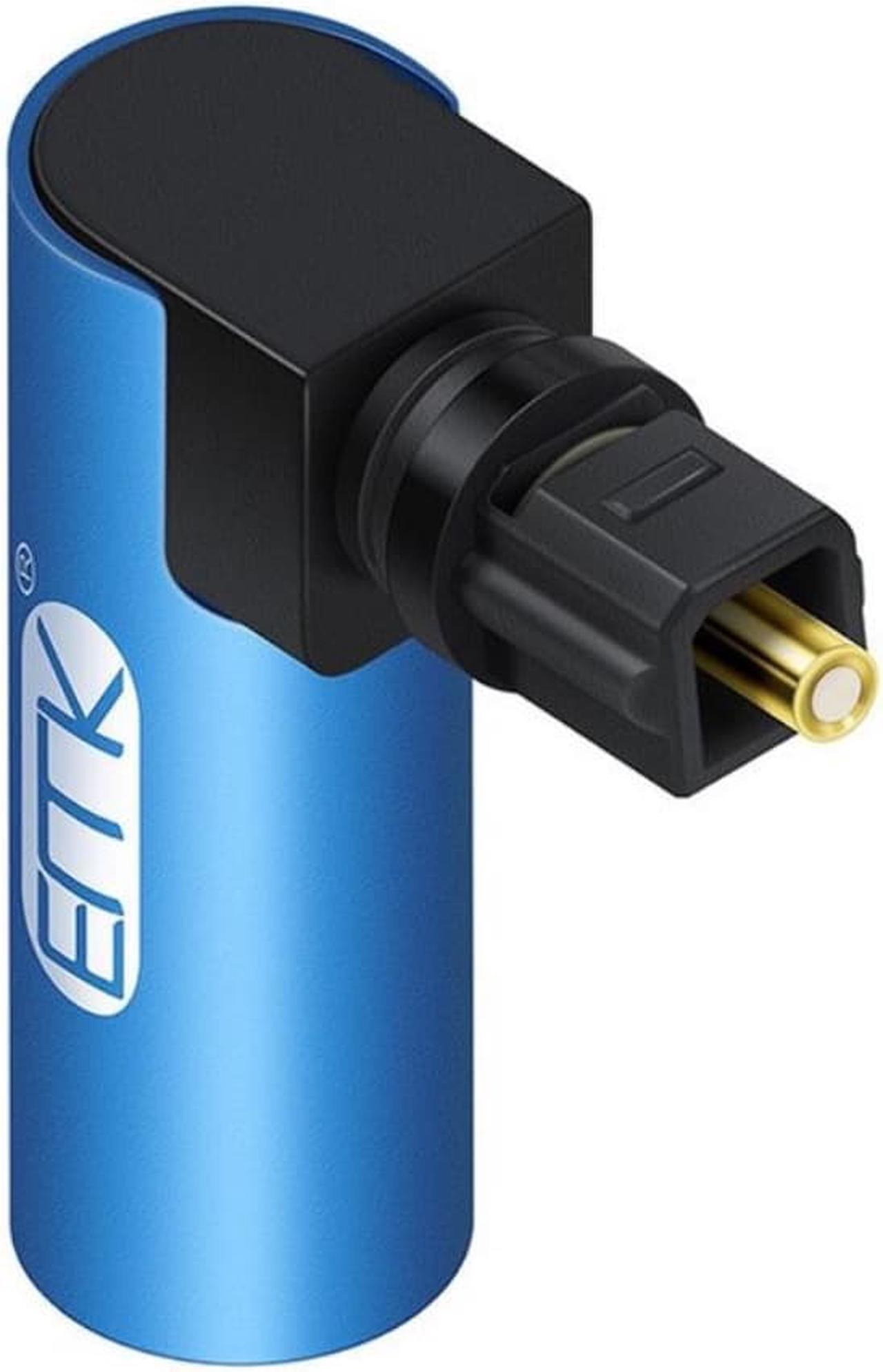 Alt view image 2 of 3 - Full EMK Right Angle Digital Optical Audio Cable SPDIF Toslink 90 Degree Optical Adapter  for Speaker Soundbox TV